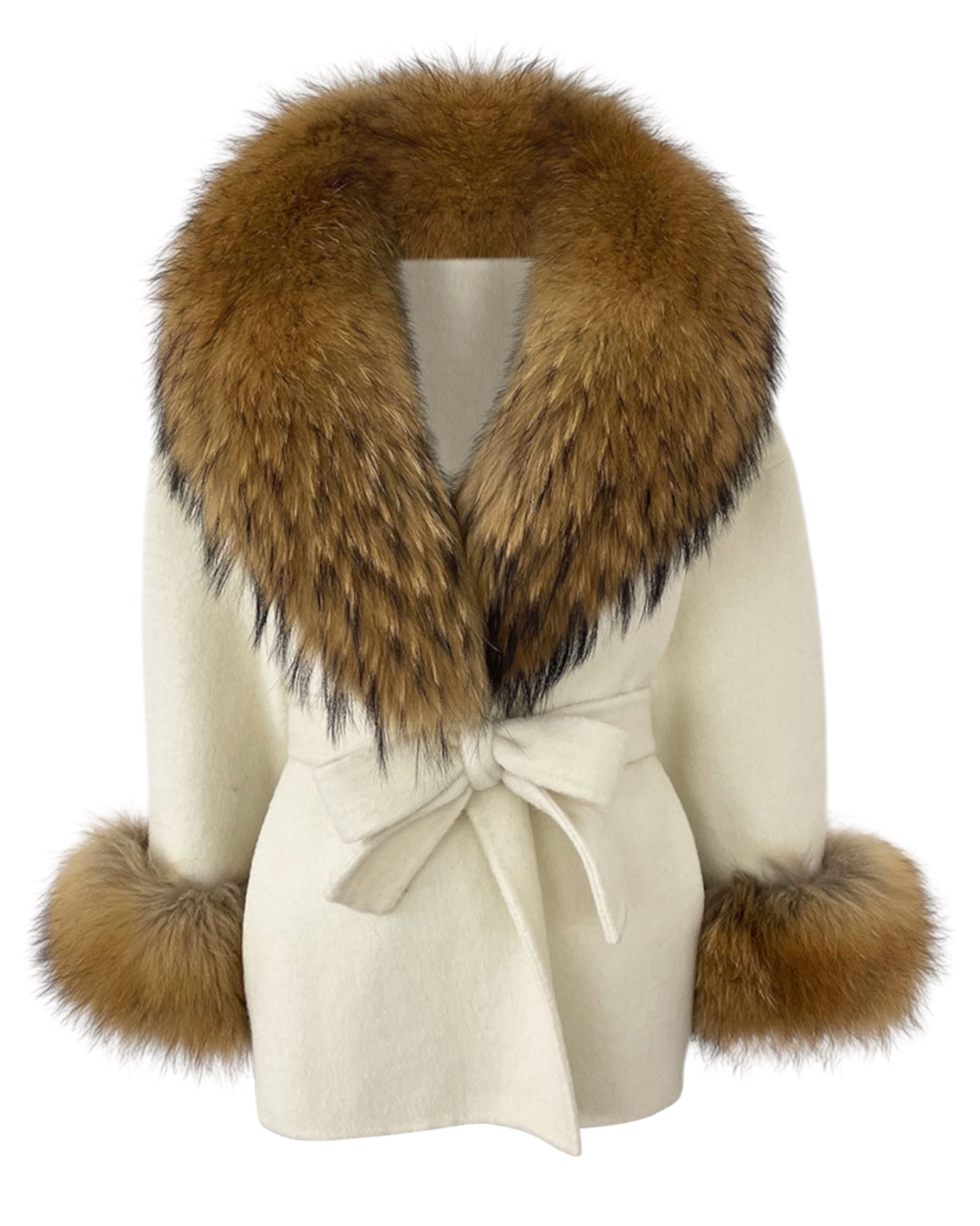 Kaschmirmantel Anna in creme