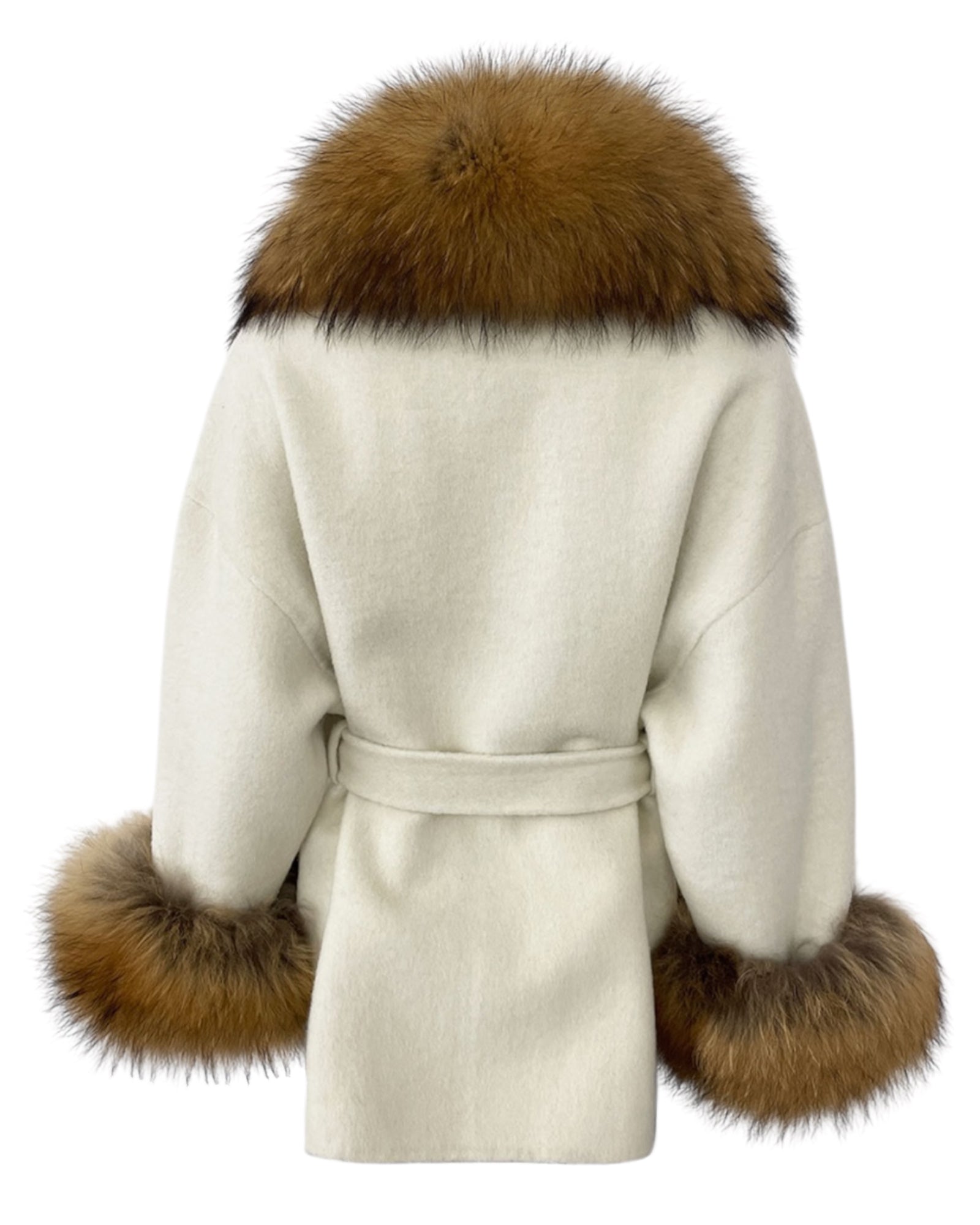 Kaschmirmantel Anna in creme