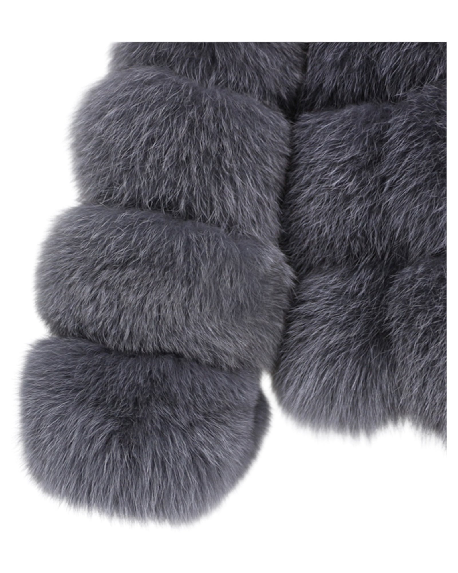 Pelzjacke 'Aurora' in grau