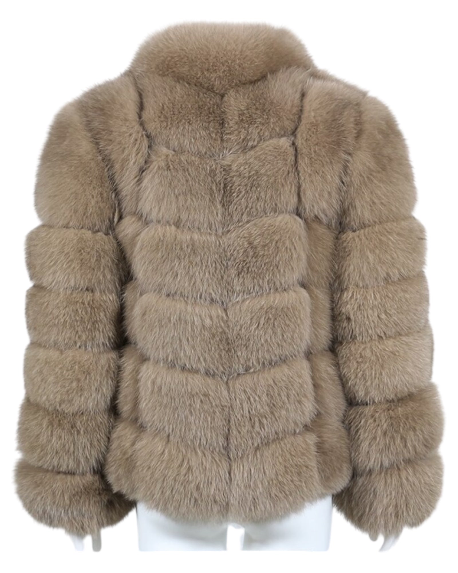 Pelzjacke 'Aurora' in hellbraun