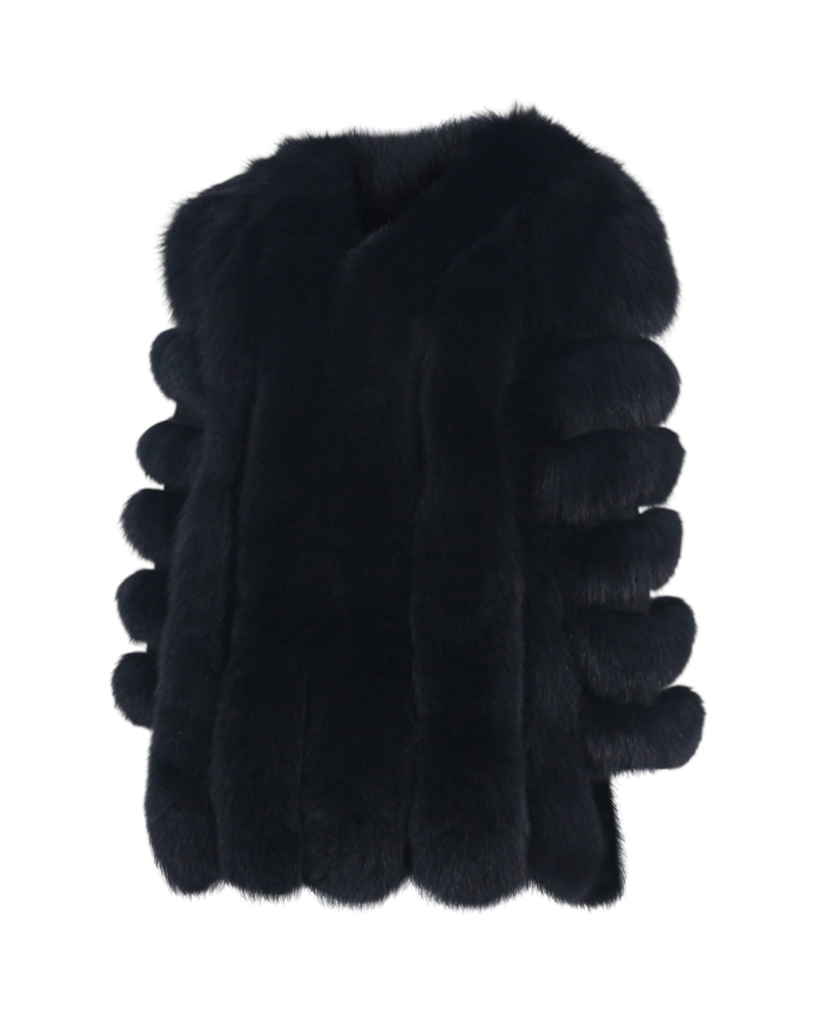 Pelzjacke 'Sara' schwarz