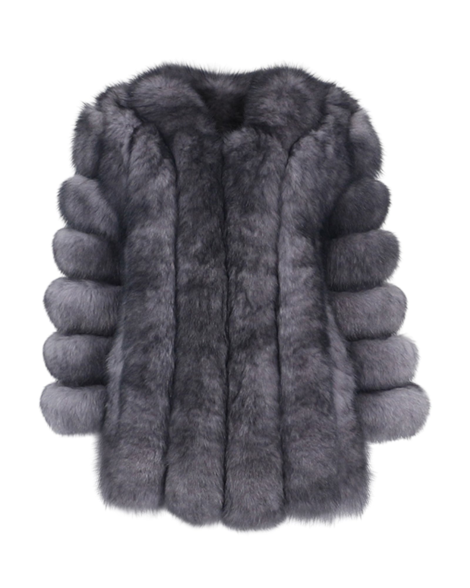 Pelzjacke 'Sara' grau