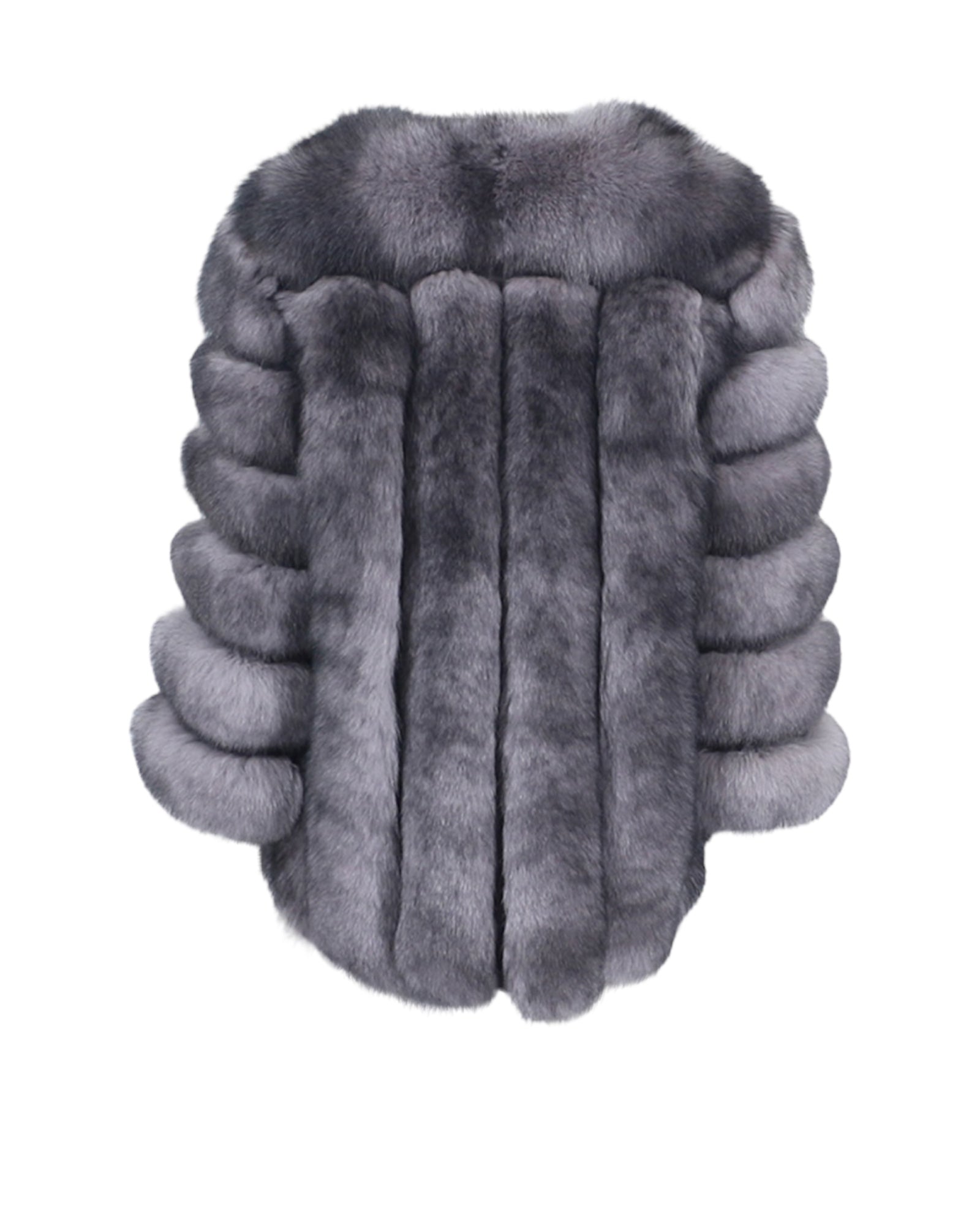 Pelzjacke 'Sara' grau