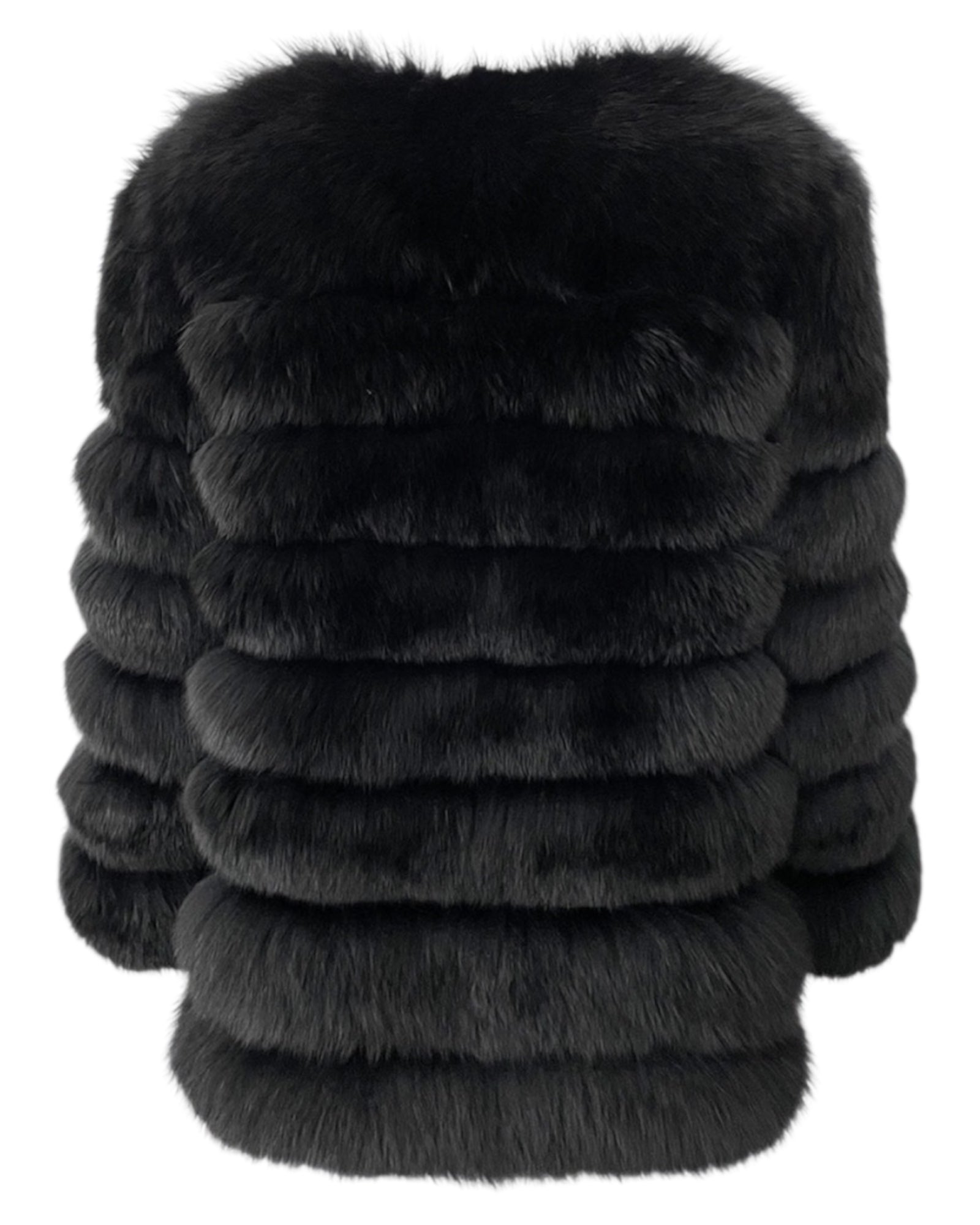 Pelzjacke 'Marie' schwarz