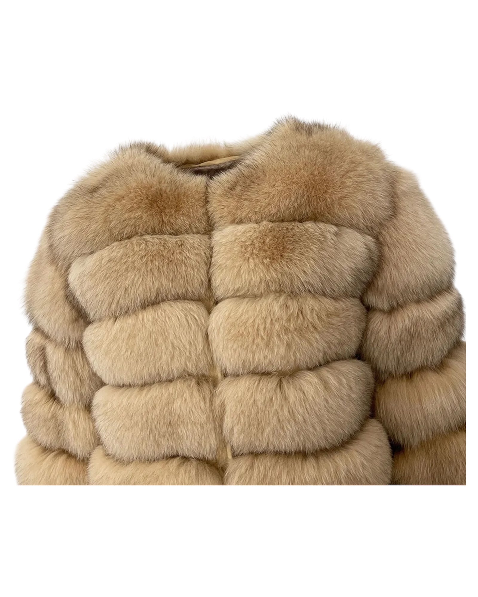Pelzjacke 'Marie' beige
