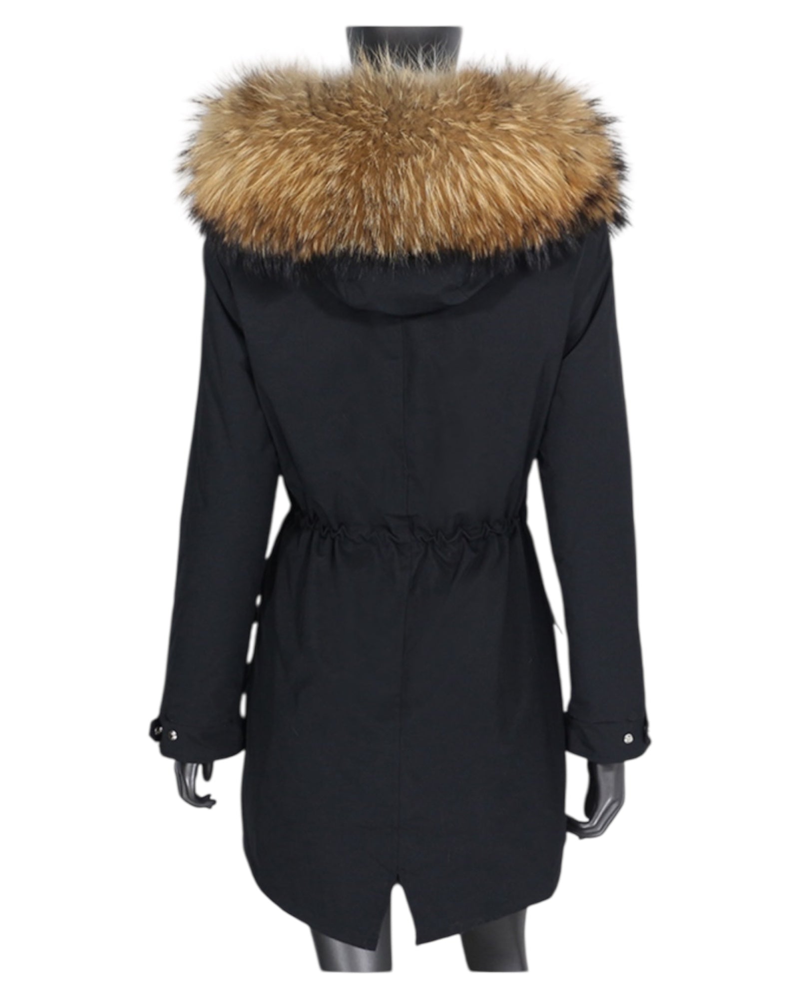 Luxury Parka in schwarz