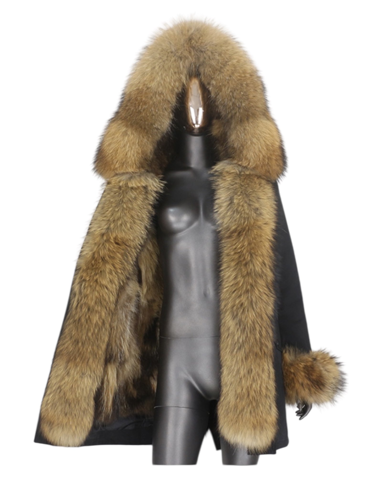 Premium Parka in schwarz