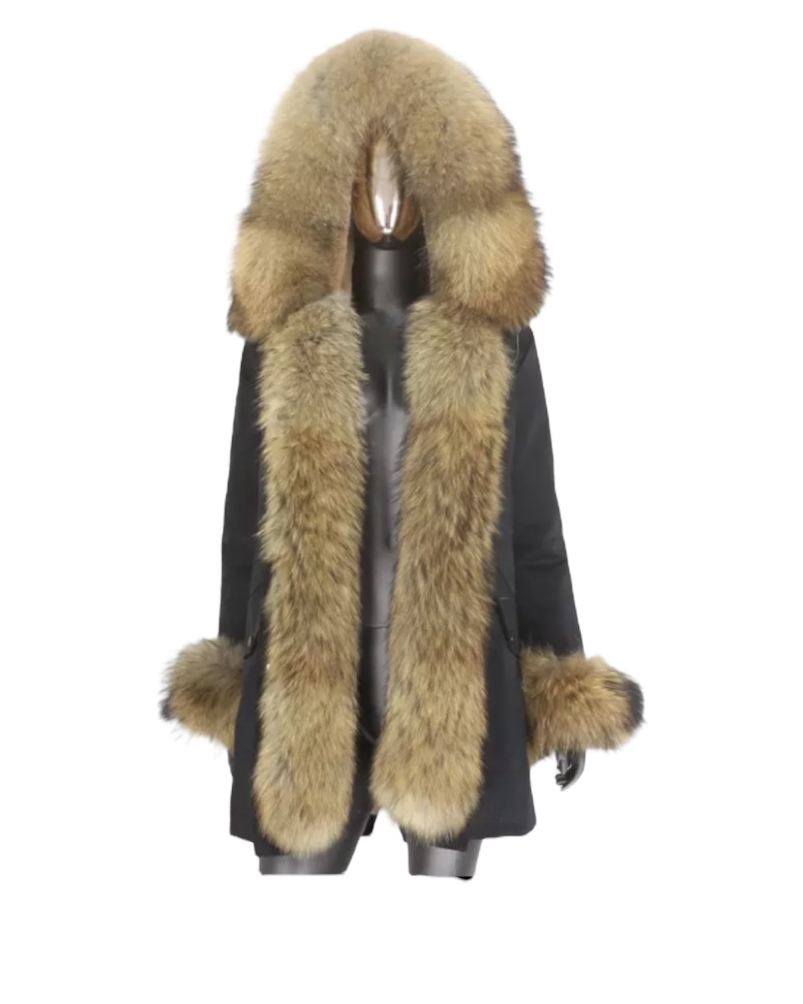 Premium Parka in schwarz