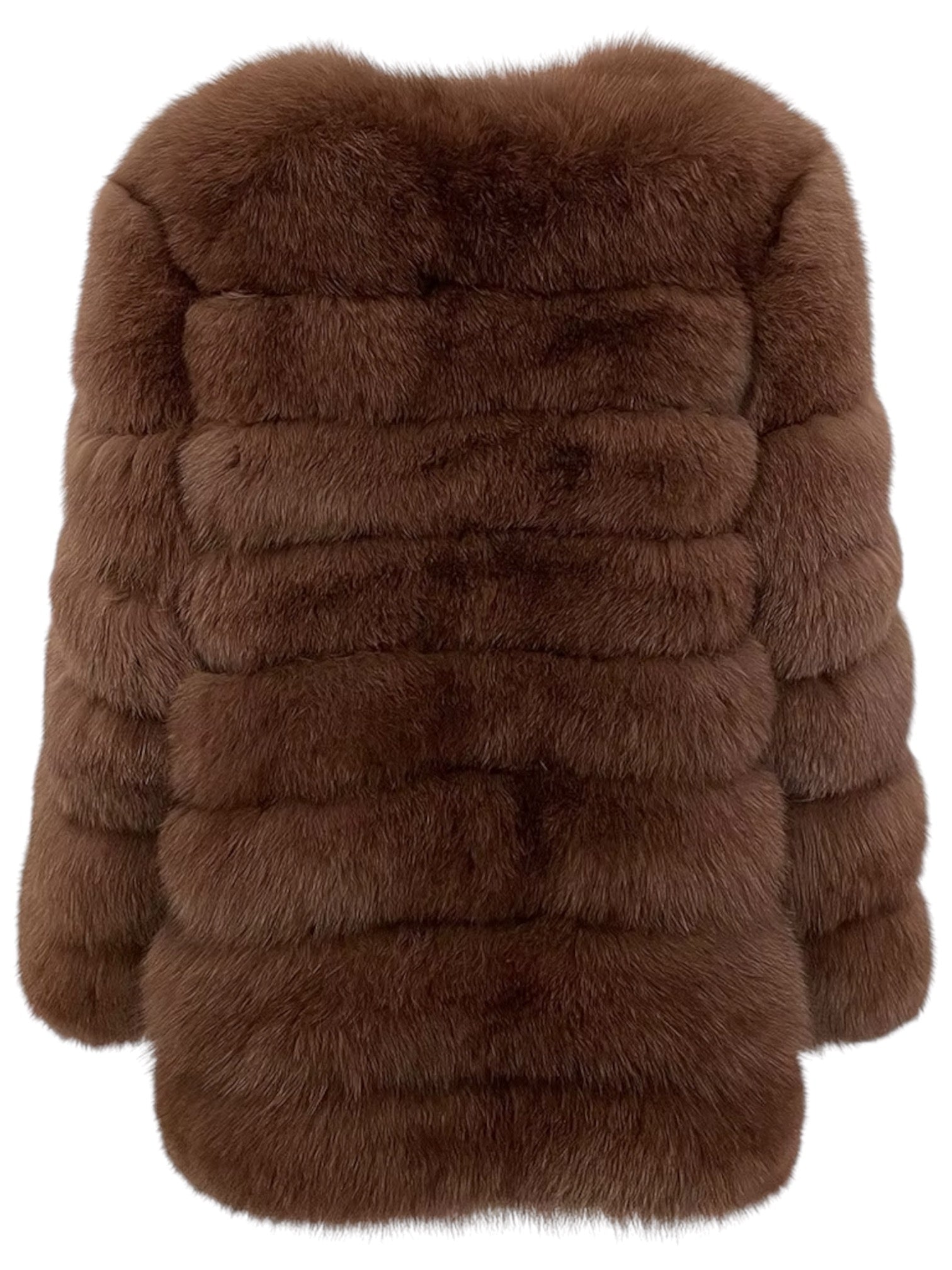 Pelzjacke 'Marie' braun