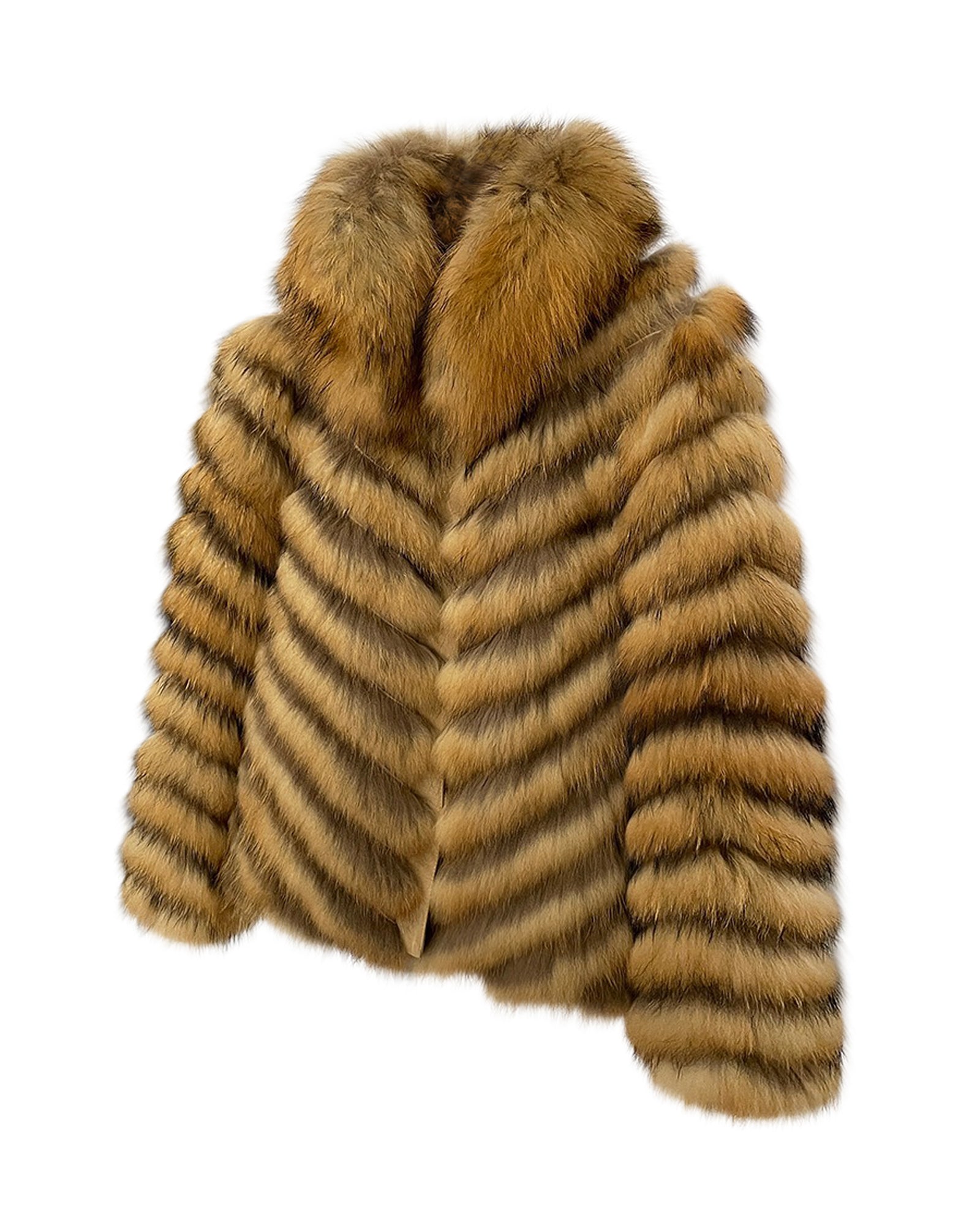 Fur jacket 'Kiana' in brown