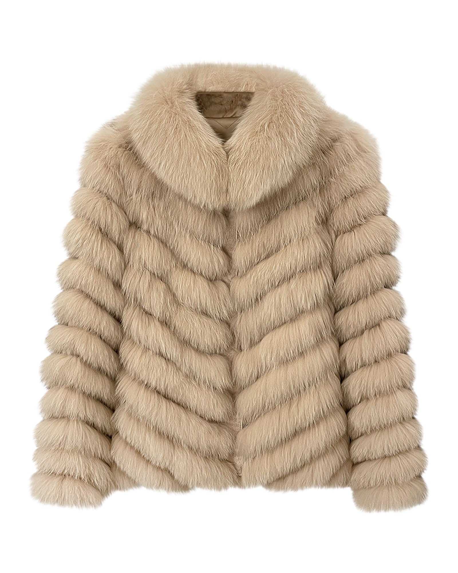 Pelzjacke 'Olivia' in beige