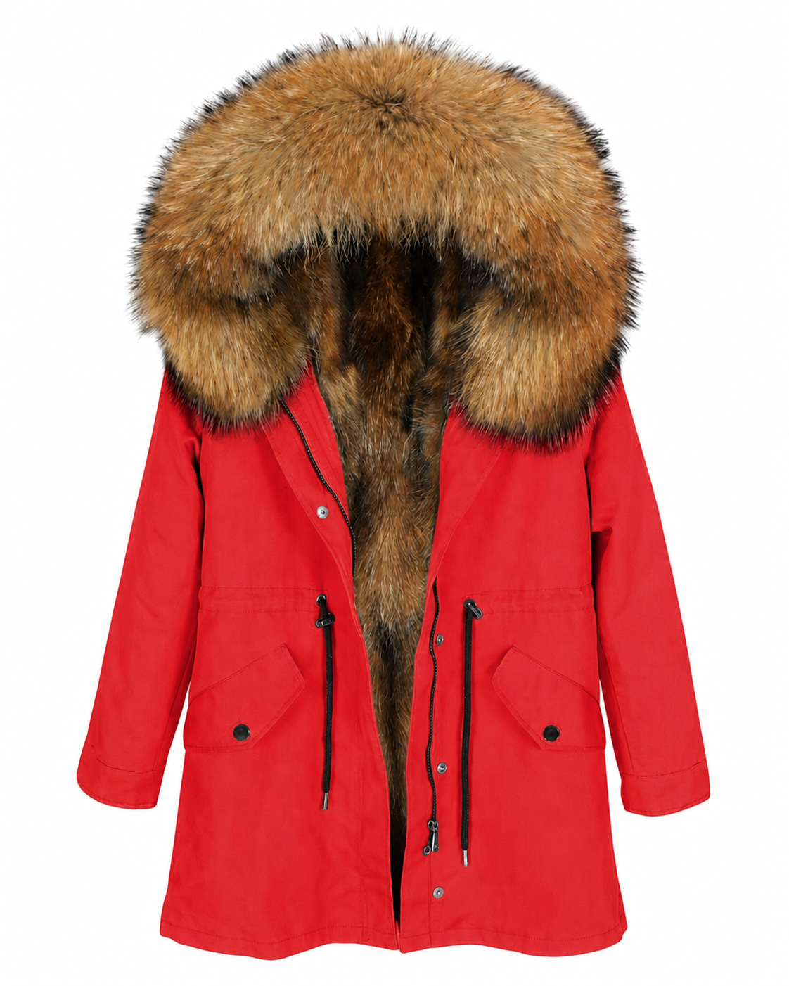 Luxury Parka in rot