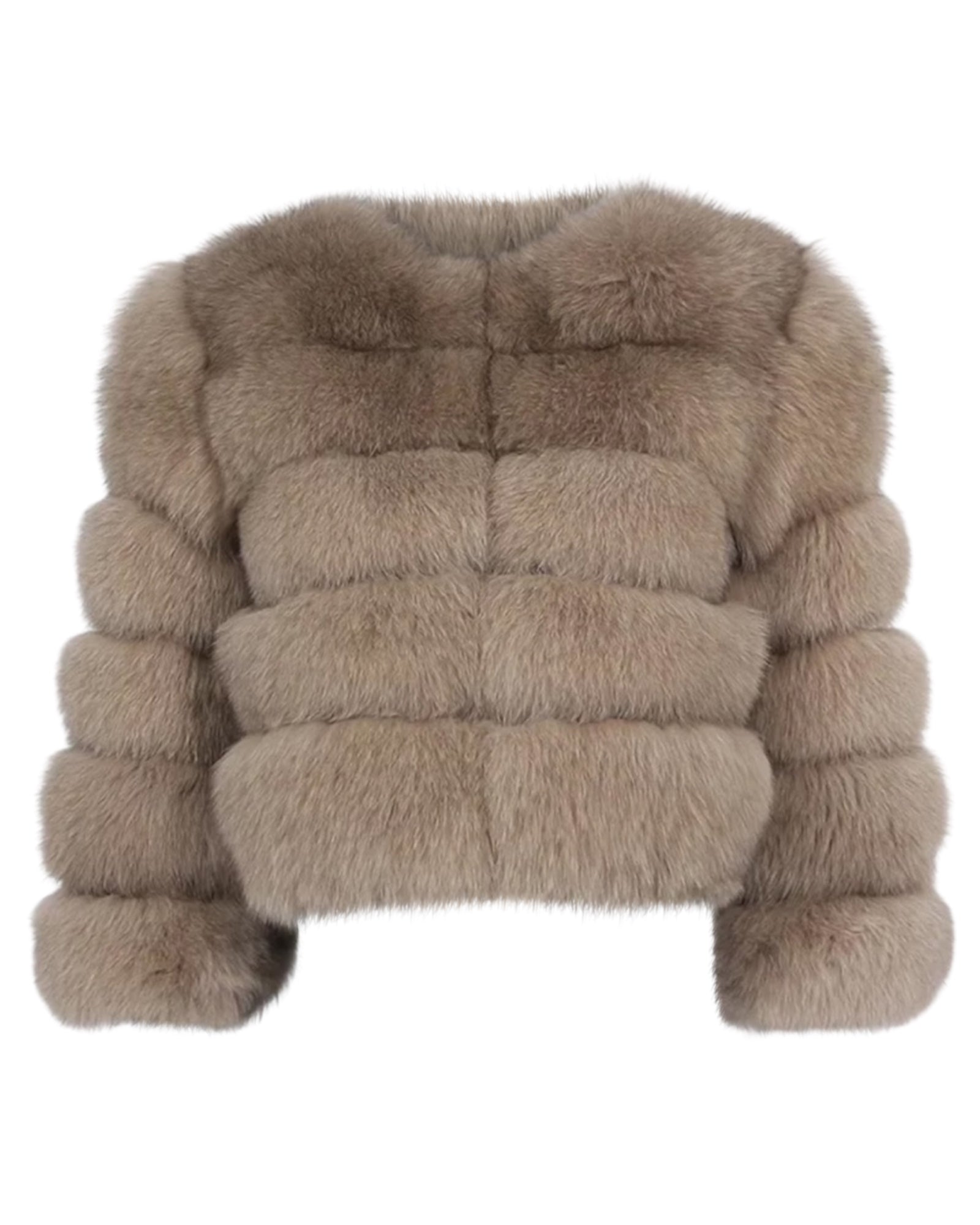 Pelzjacke 'Kiana' in hellbraun