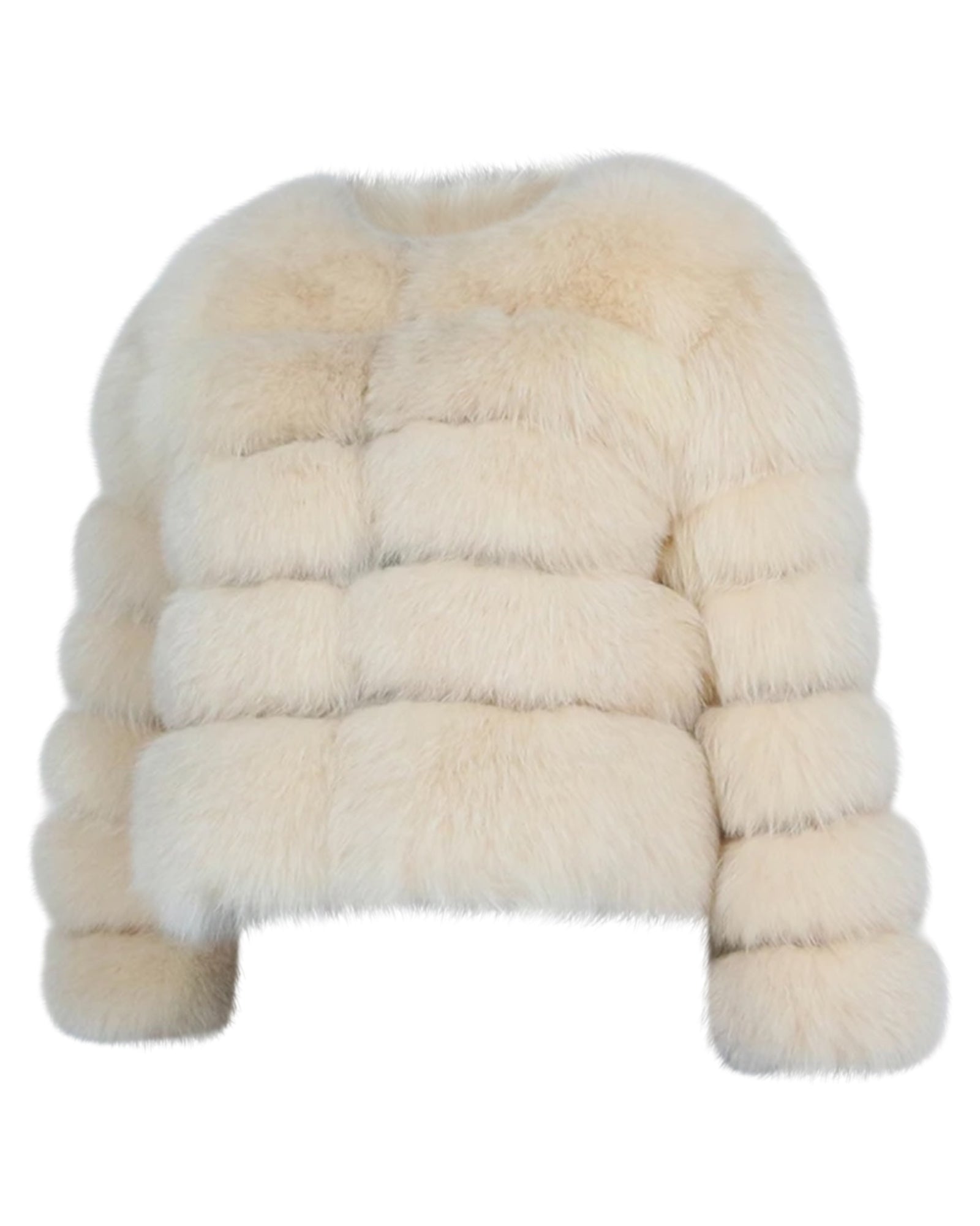 Pelzjacke 'Kiana' in creme