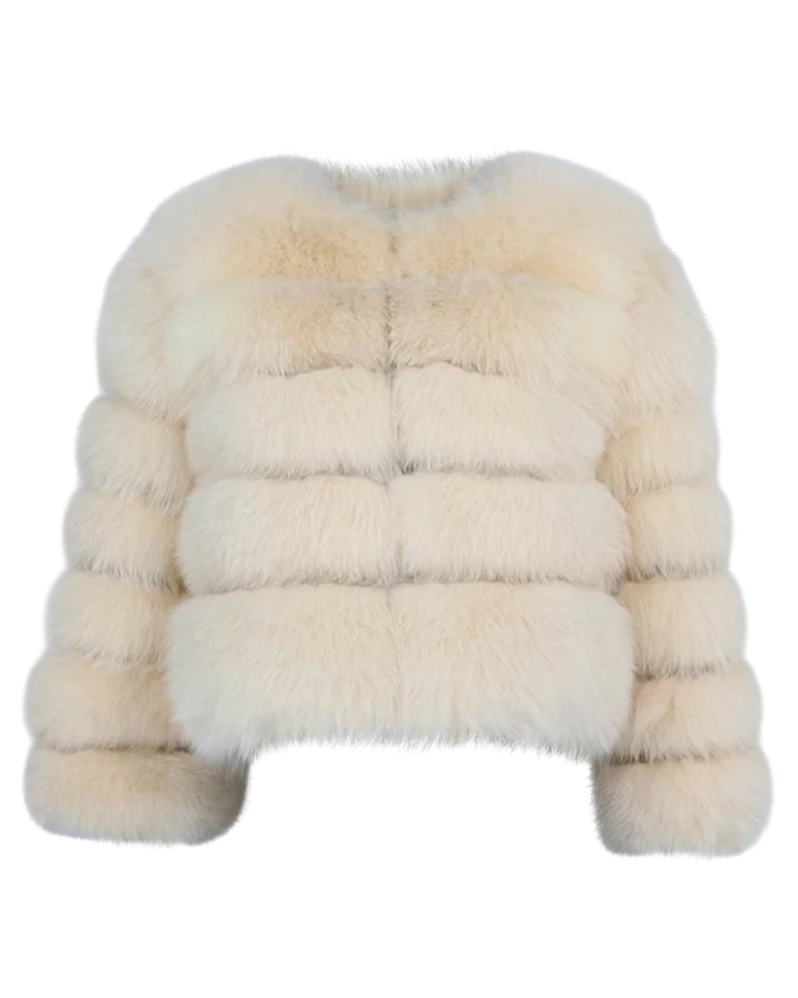 Pelzjacke 'Kiana' in creme