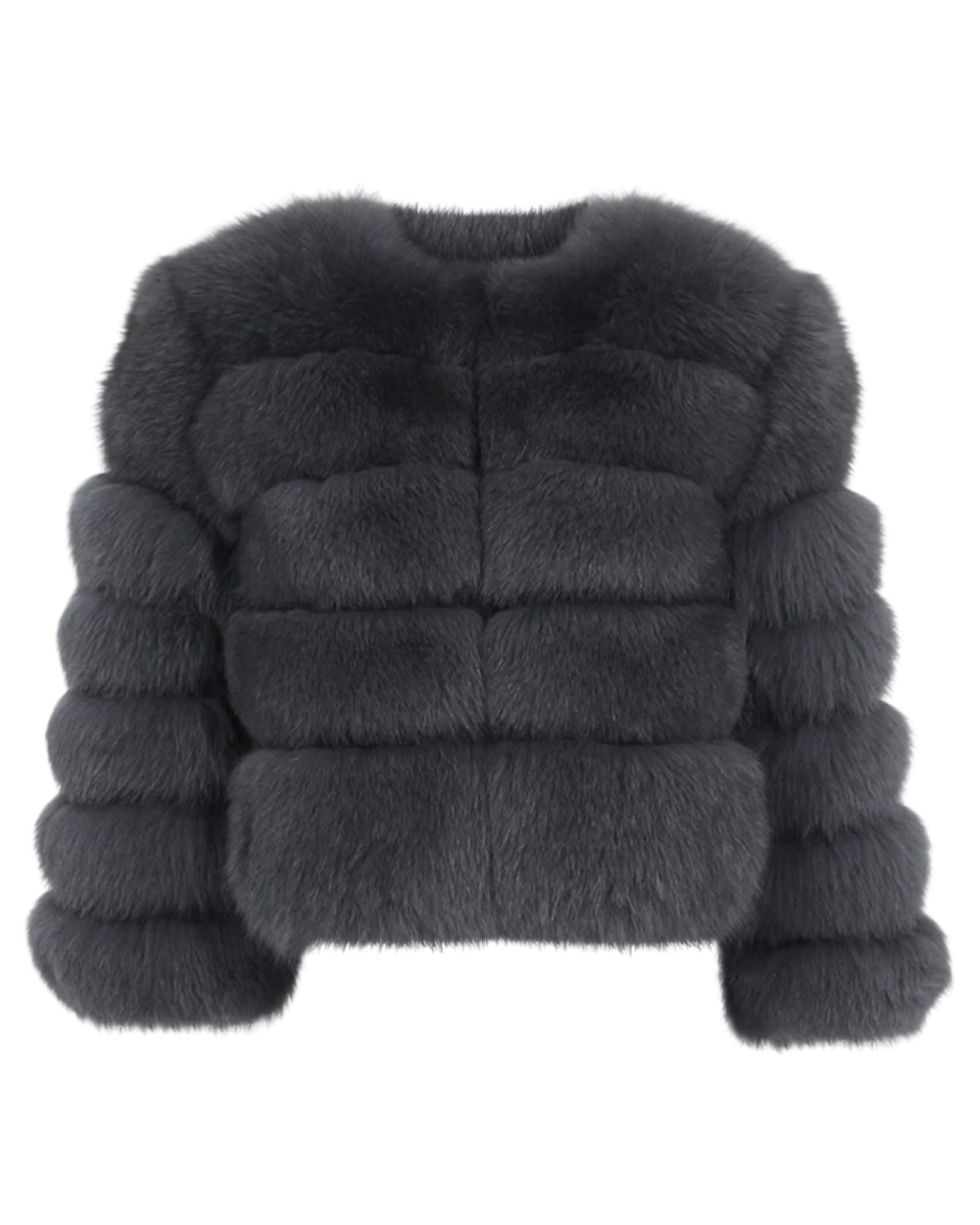 Pelzjacke 'Kiana' in grau