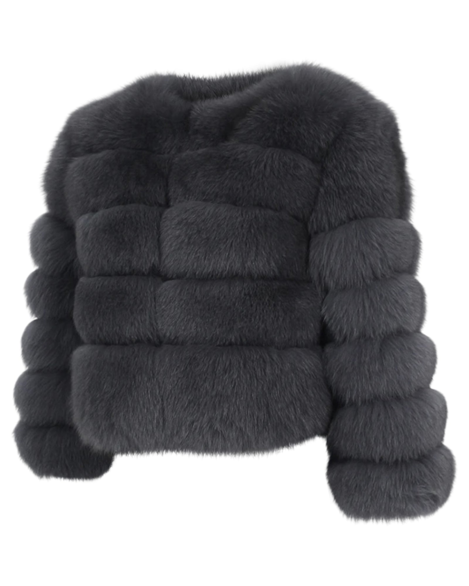 Pelzjacke 'Kiana' in grau