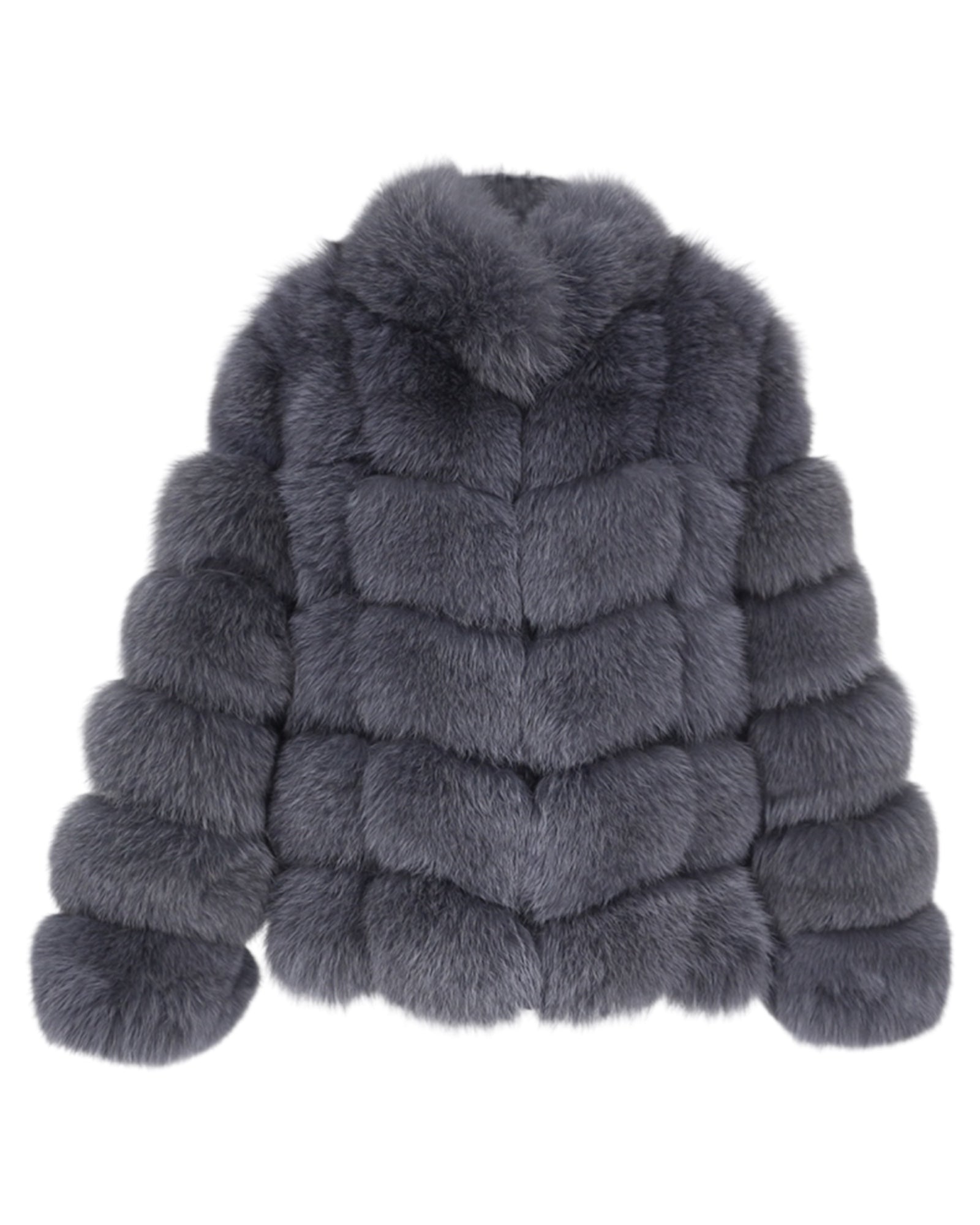 Pelzjacke 'Aurora' in grau