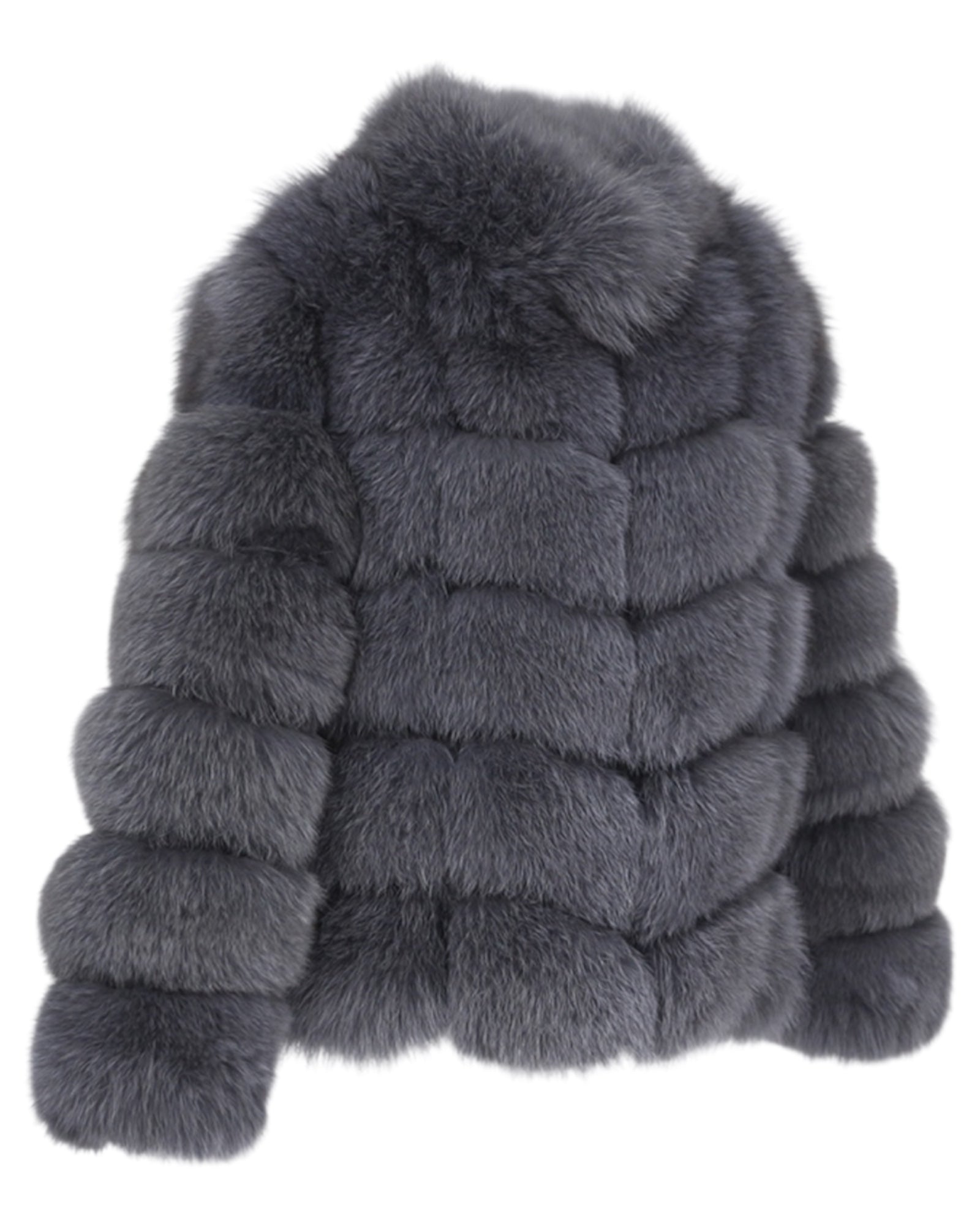 Pelzjacke 'Aurora' in grau