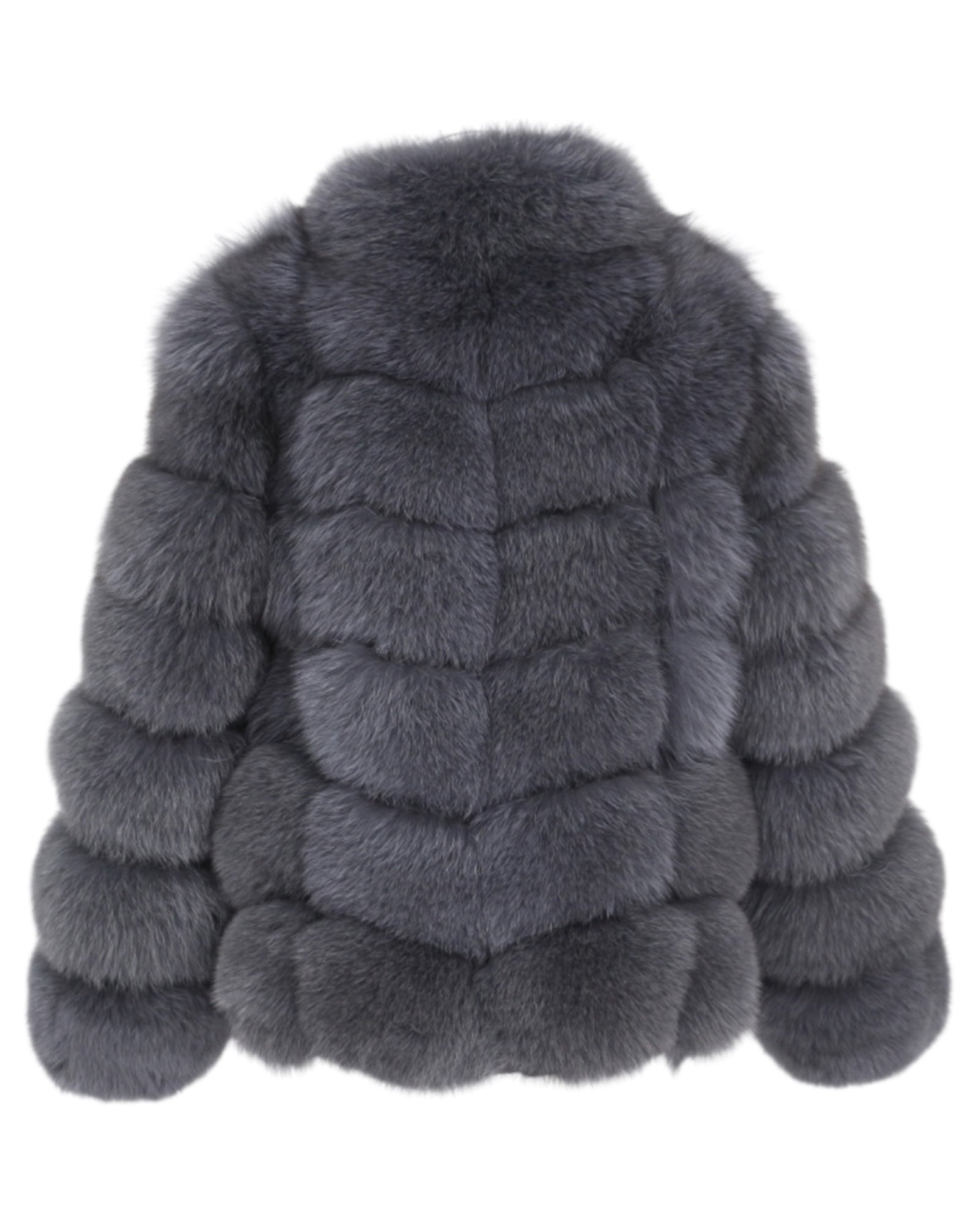 Pelzjacke 'Aurora' in grau