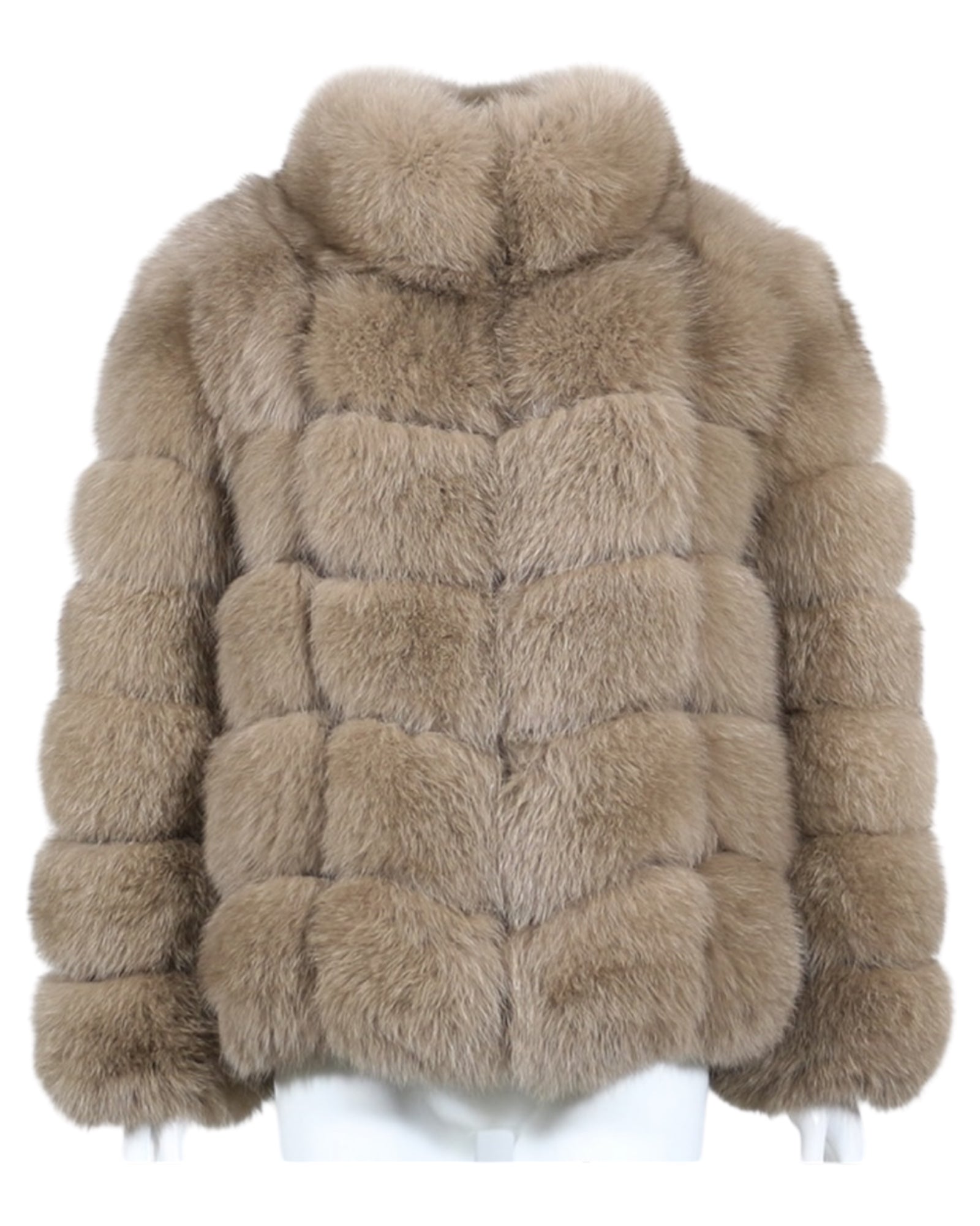 Pelzjacke 'Aurora' in hellbraun