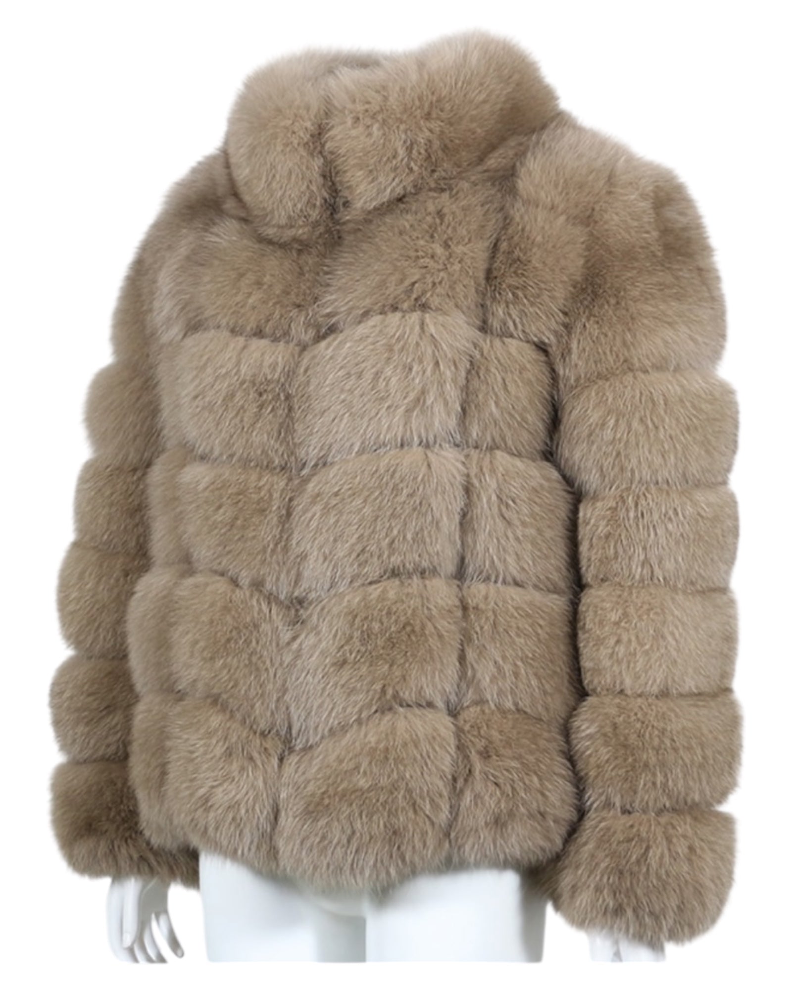 Pelzjacke 'Aurora' in hellbraun