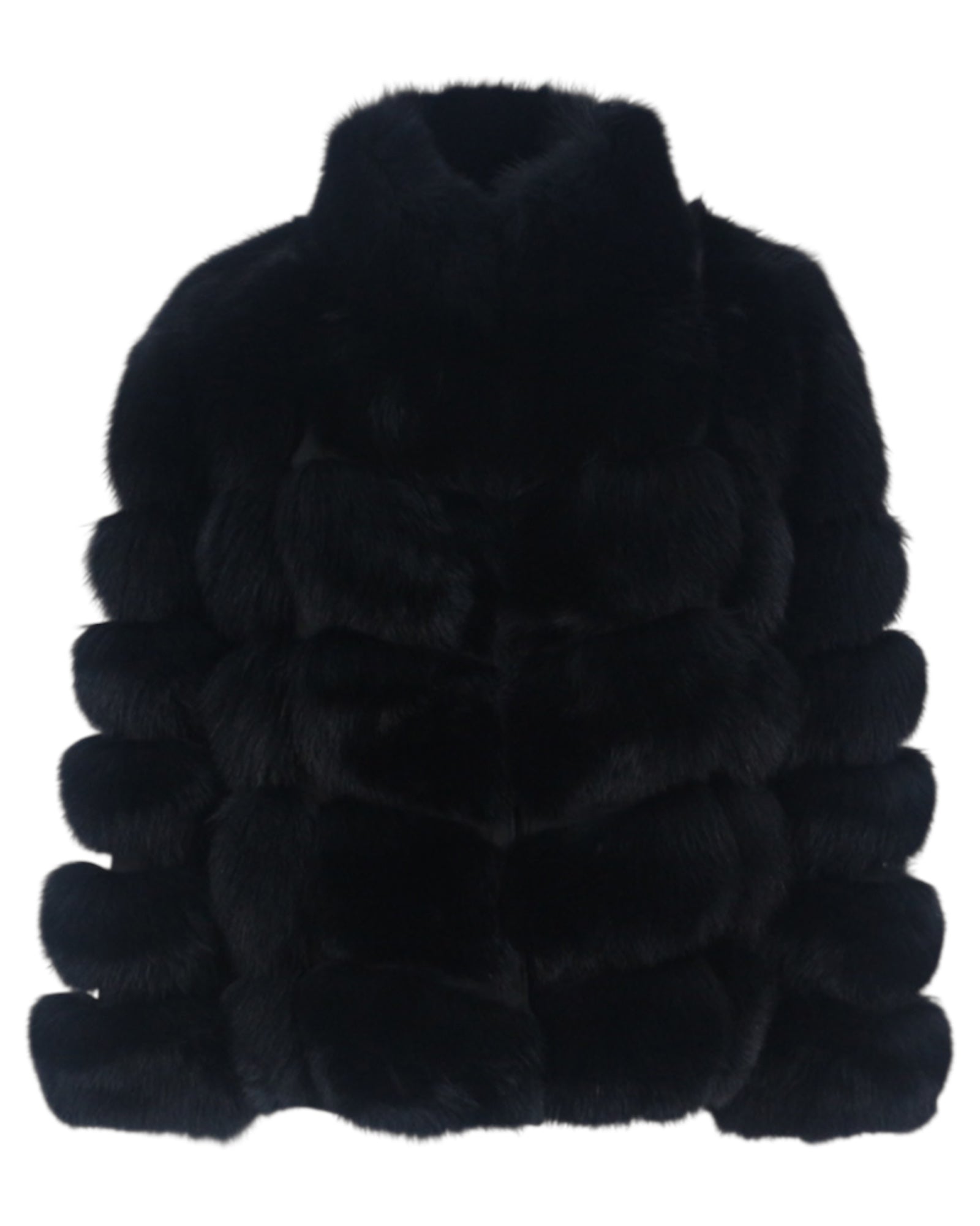 Pelzjacke 'Aurora' in schwarz