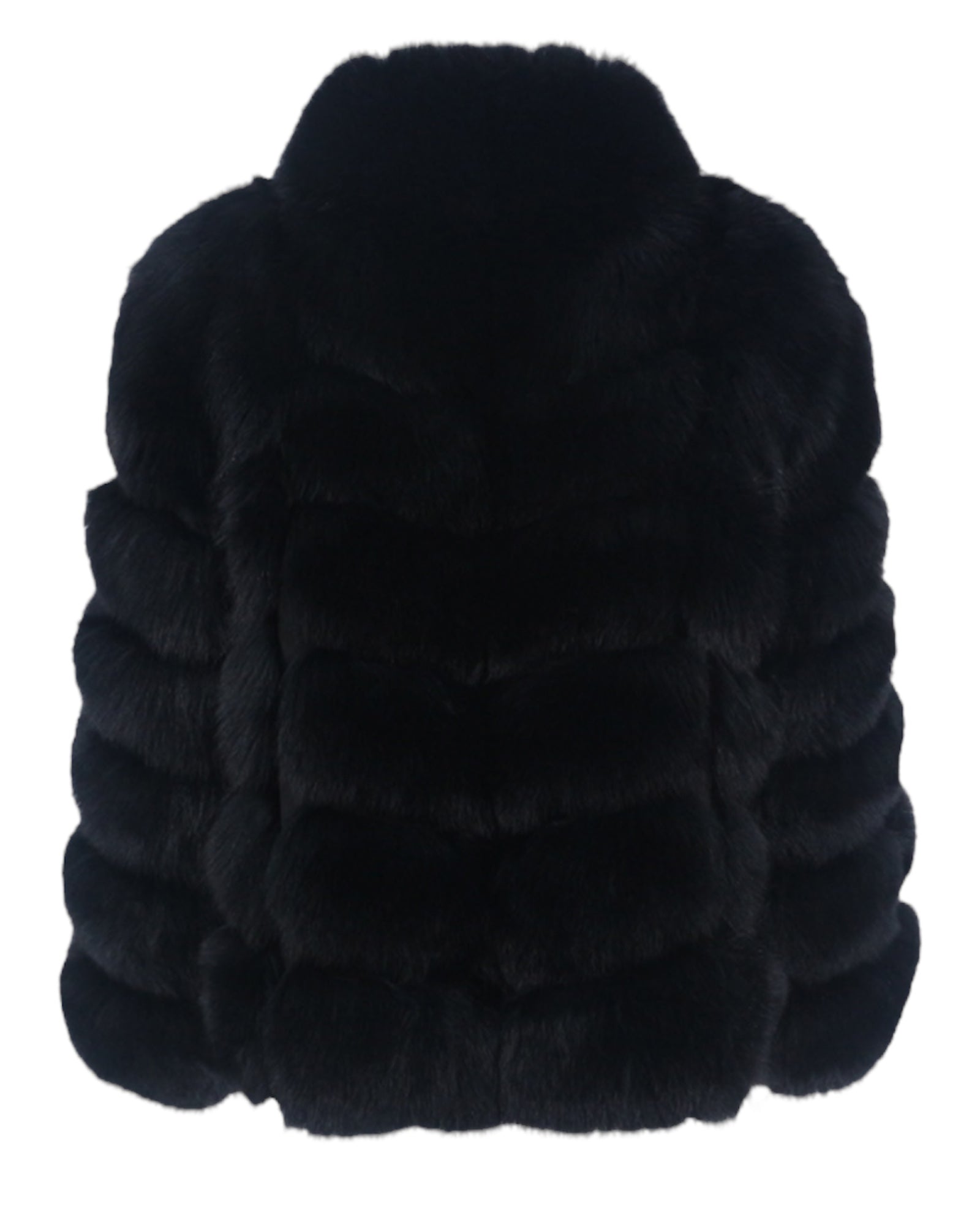 Pelzjacke 'Aurora' in schwarz