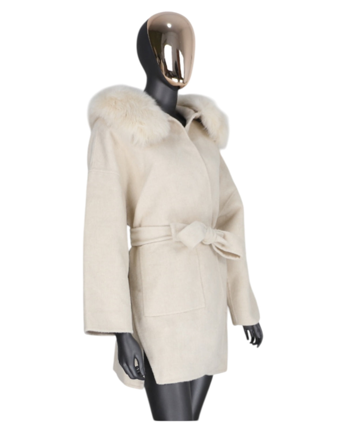 Mantel 'Leya' creme