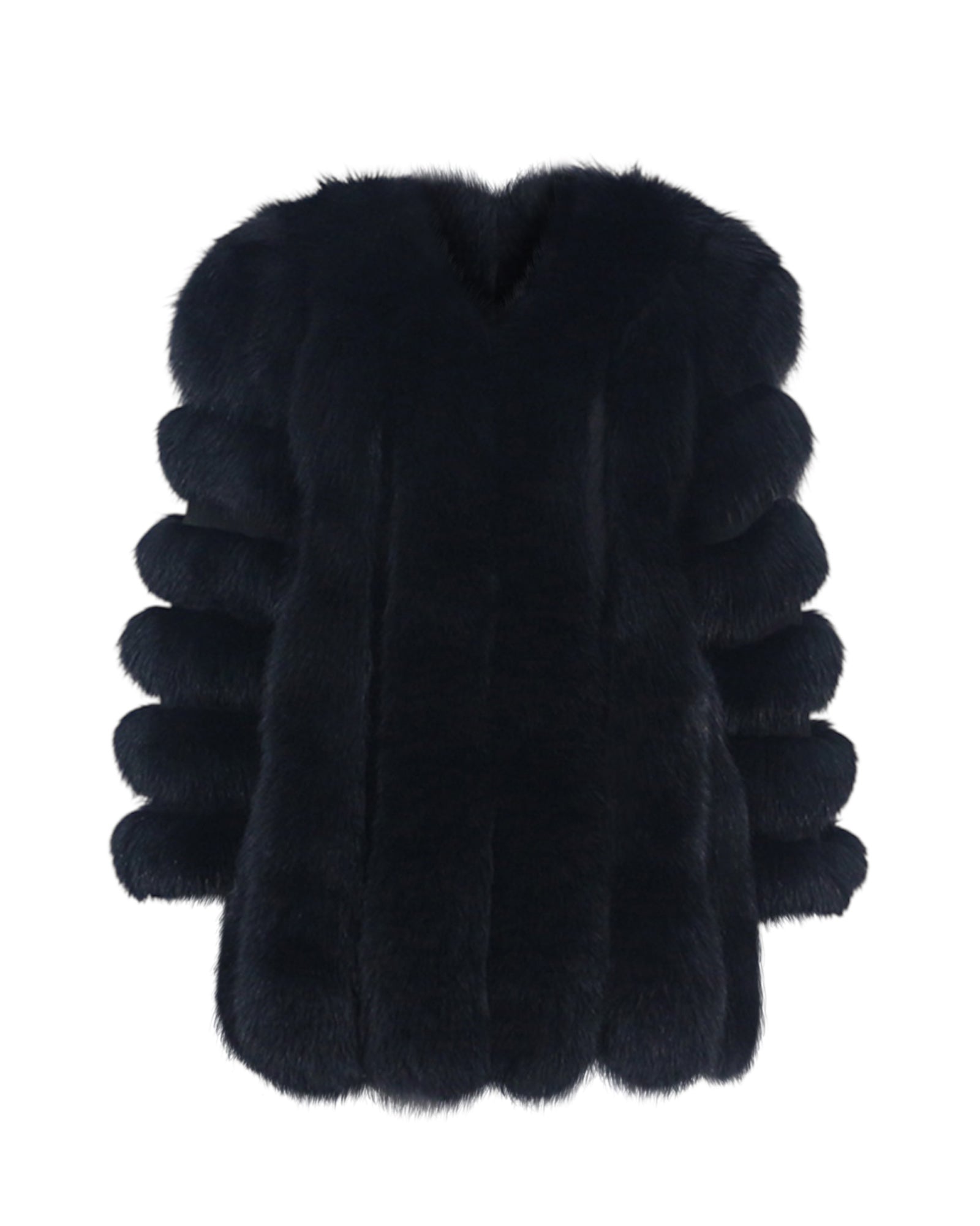 Pelzjacke 'Sara' schwarz