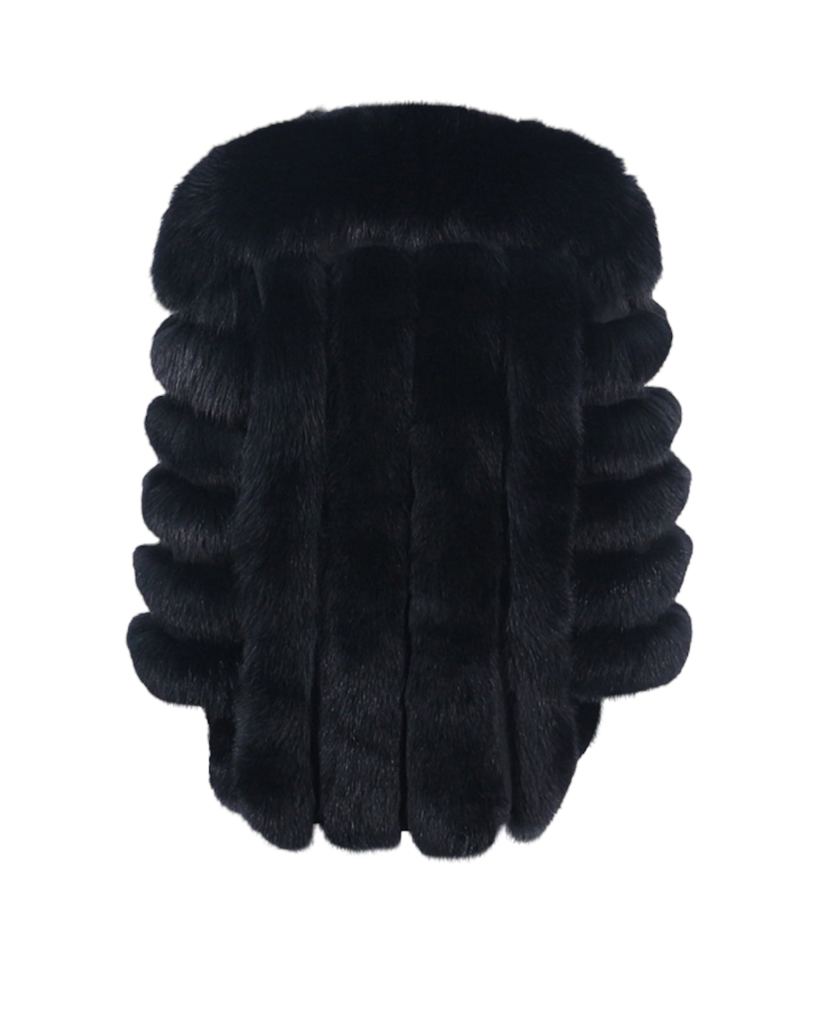 Pelzjacke 'Sara' schwarz