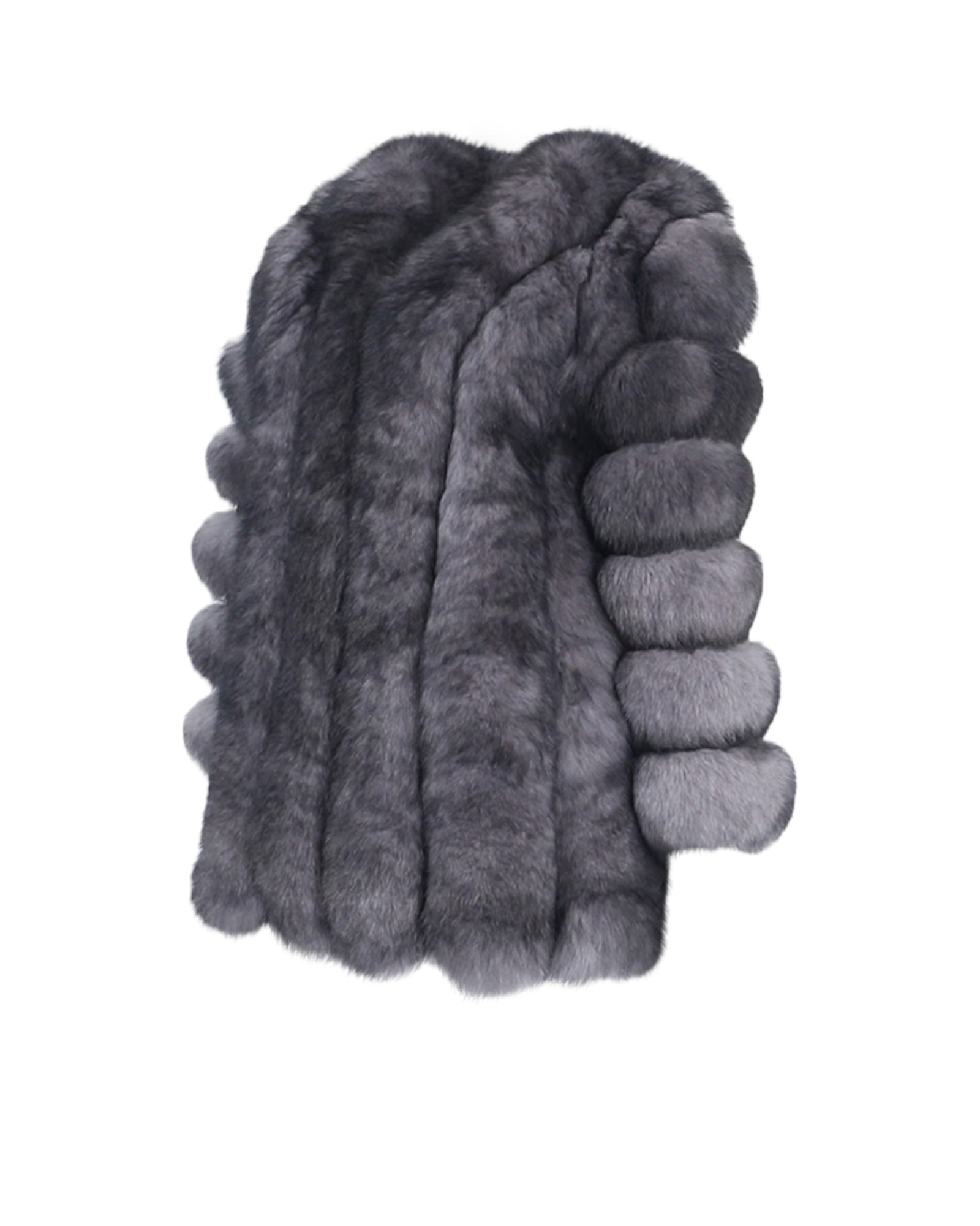 Pelzjacke 'Sara' grau