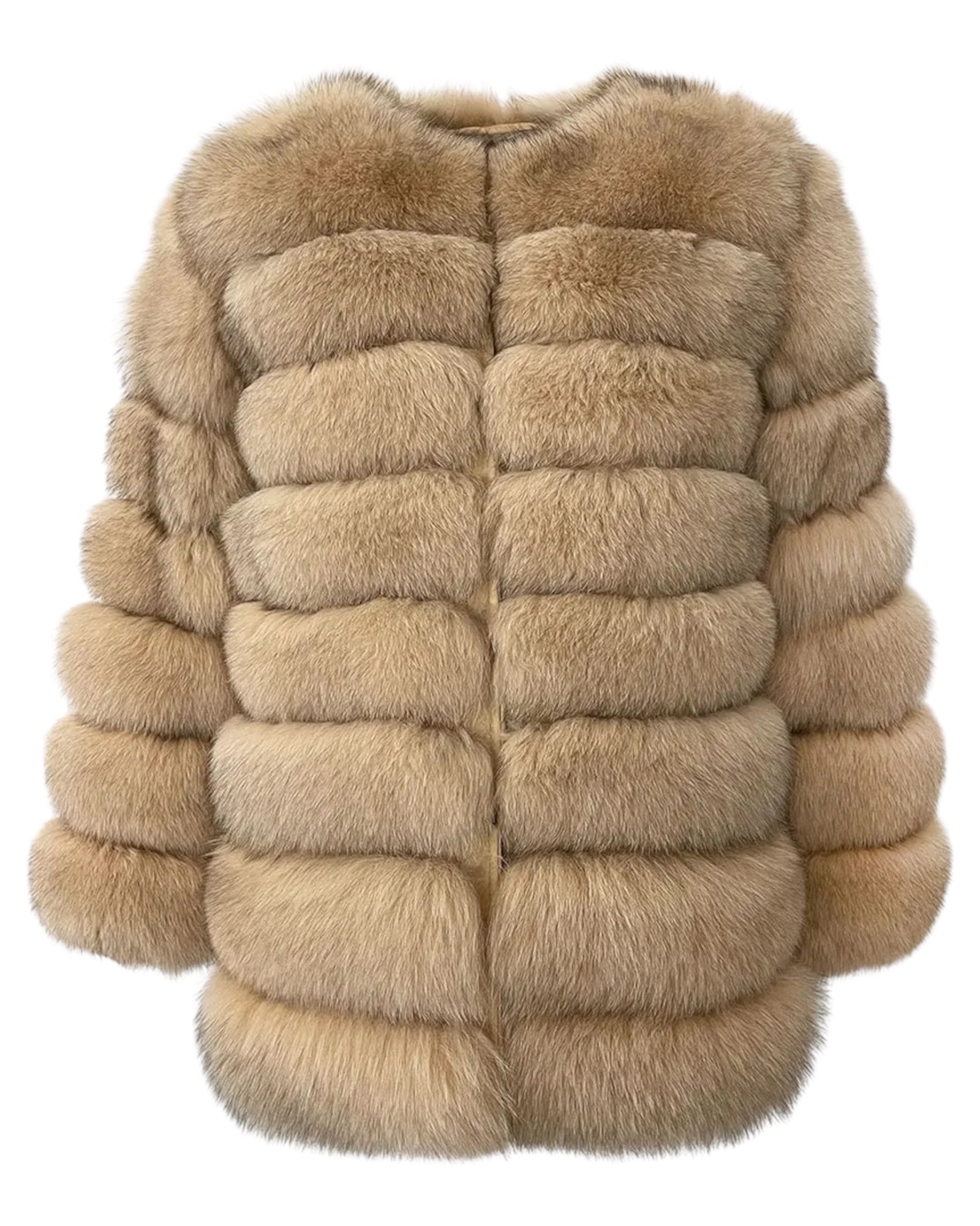 Pelzjacke 'Marie' beige