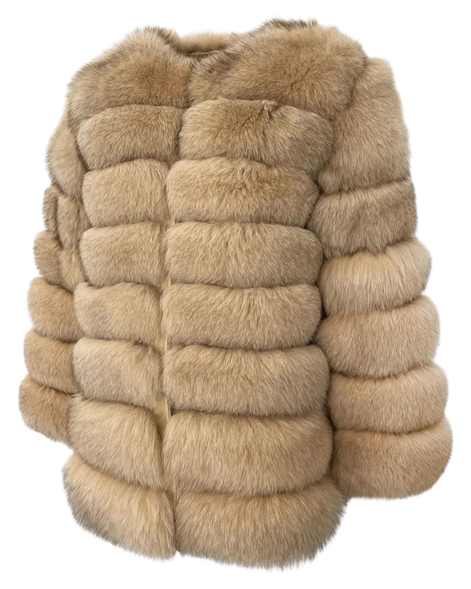 Pelzjacke 'Marie' beige