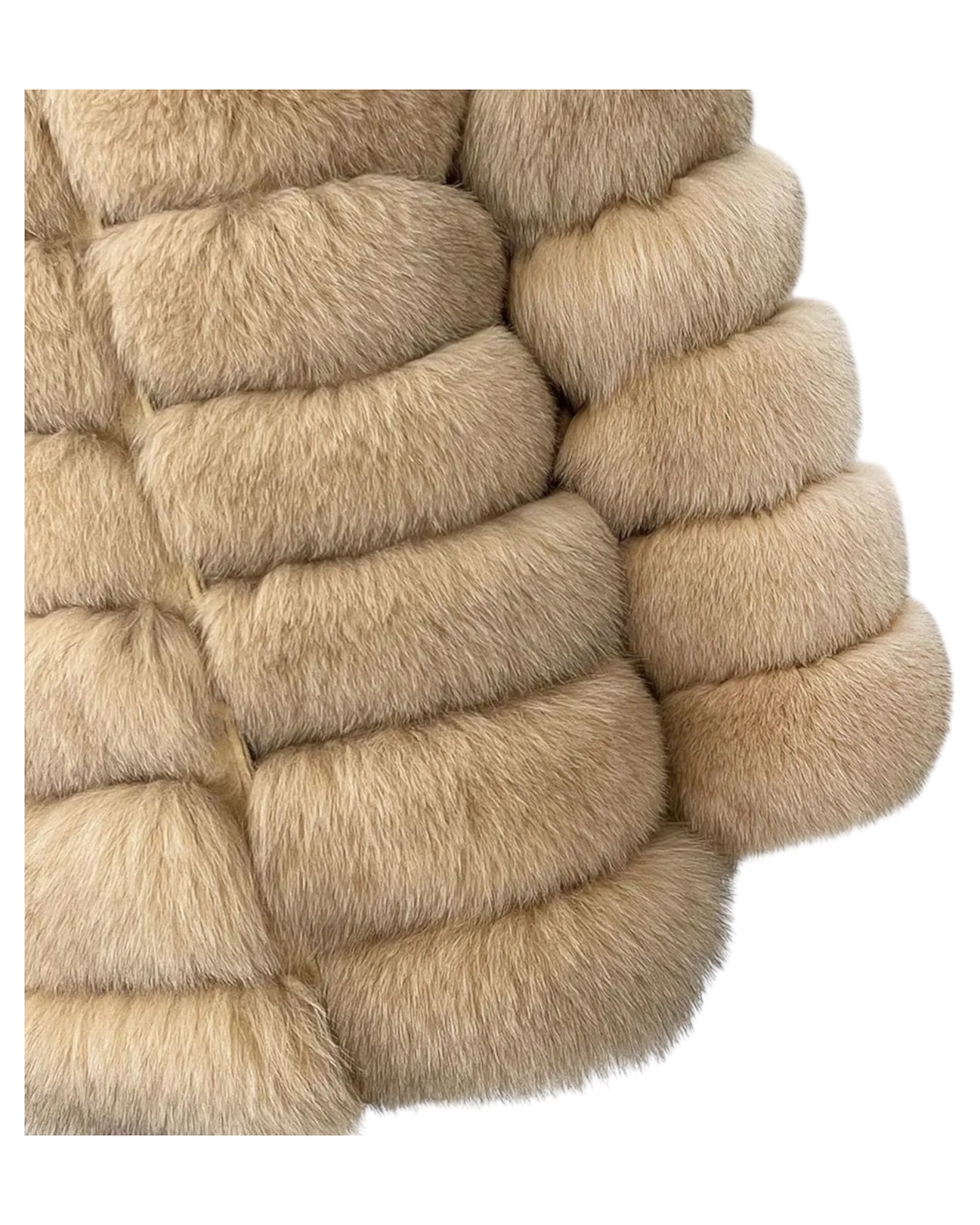 Pelzjacke 'Marie' beige