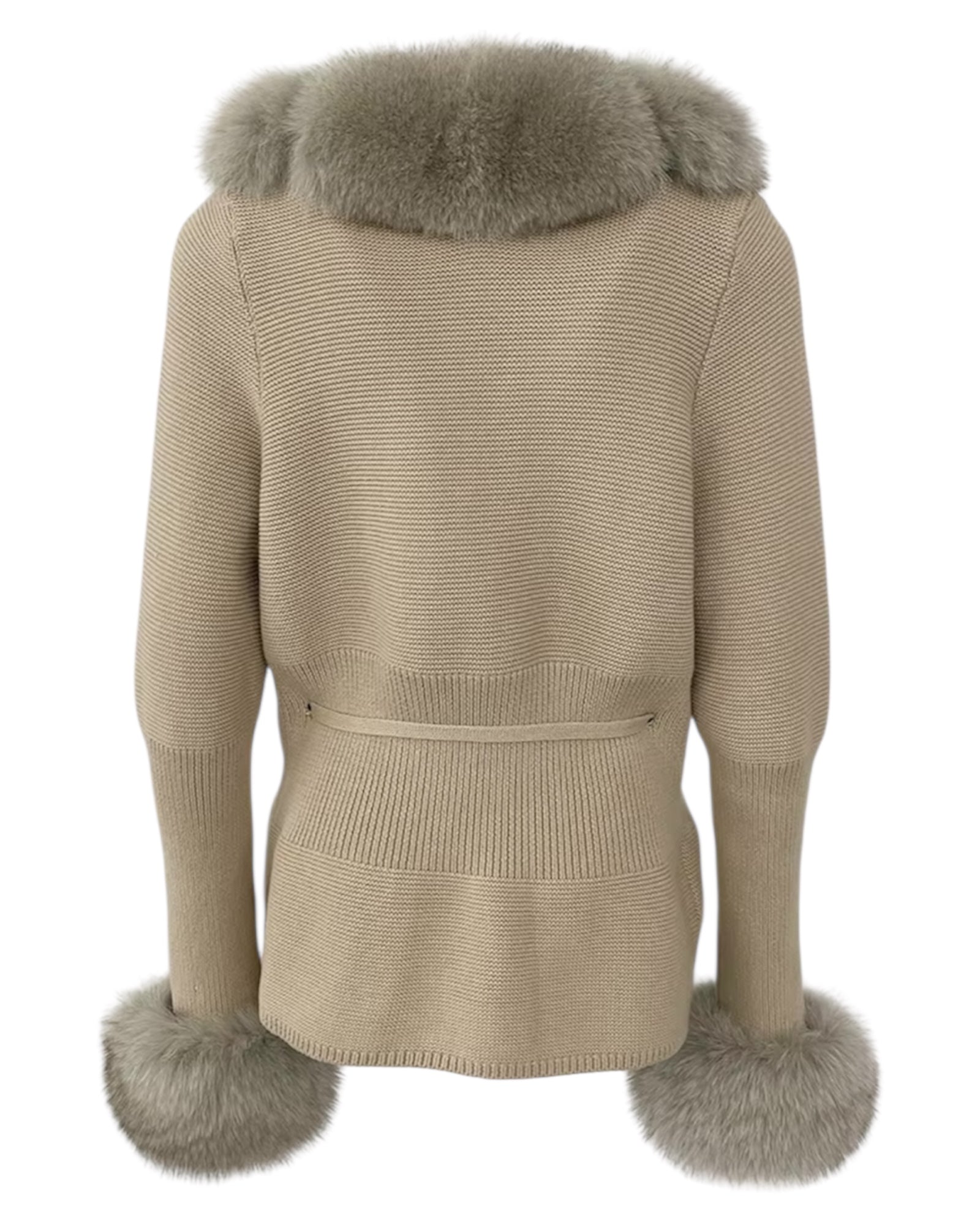 Strickjacke 'Mimoza' taupe