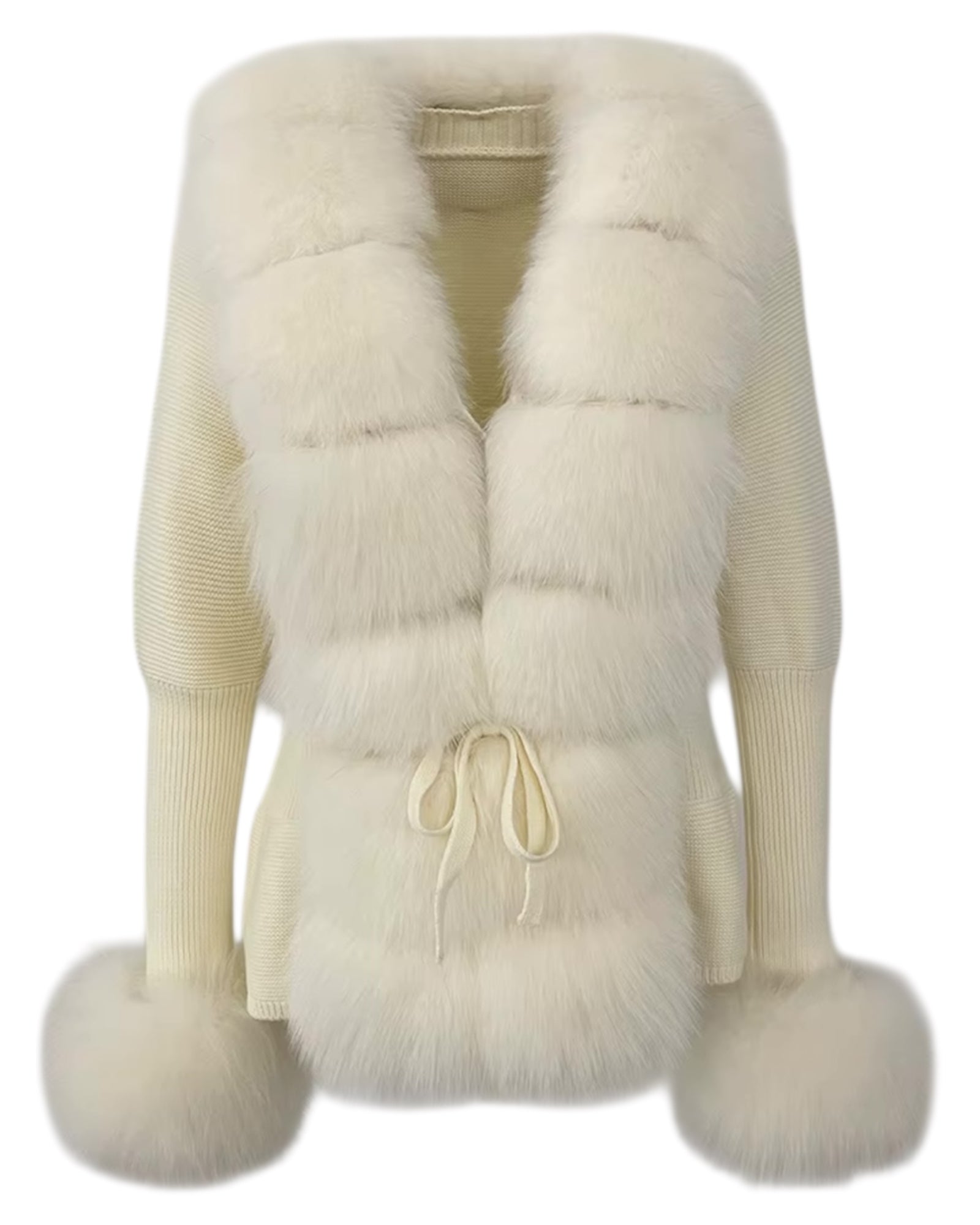 Strickjacke 'Mimoza' creme