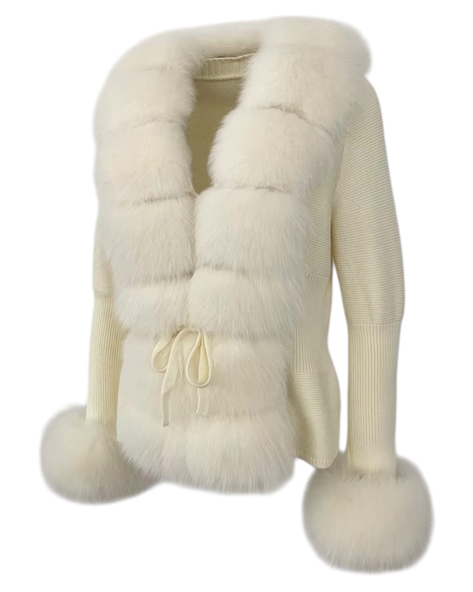 Strickjacke 'Mimoza' creme