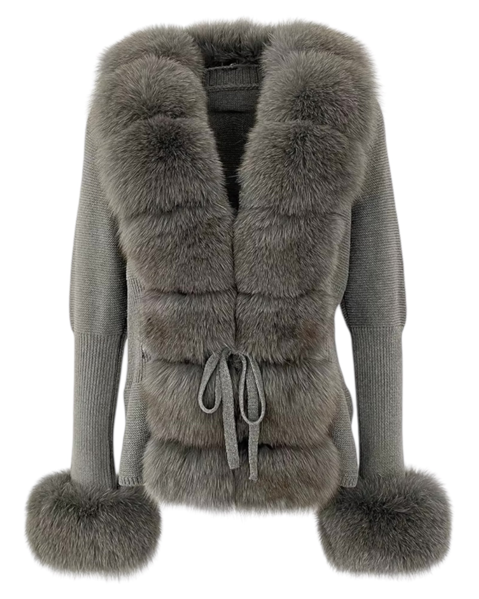 Strickjacke 'Mimoza' grau