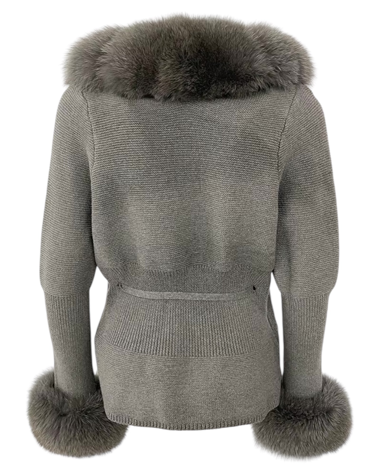 Strickjacke 'Mimoza' grau