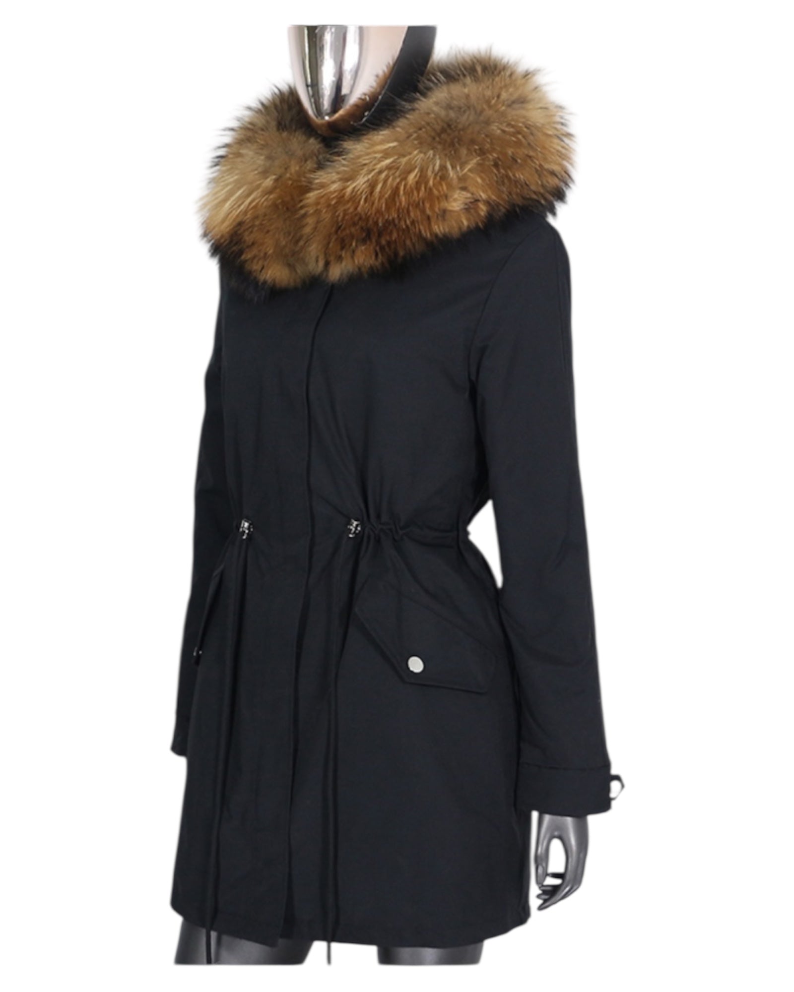 Luxury Parka in schwarz