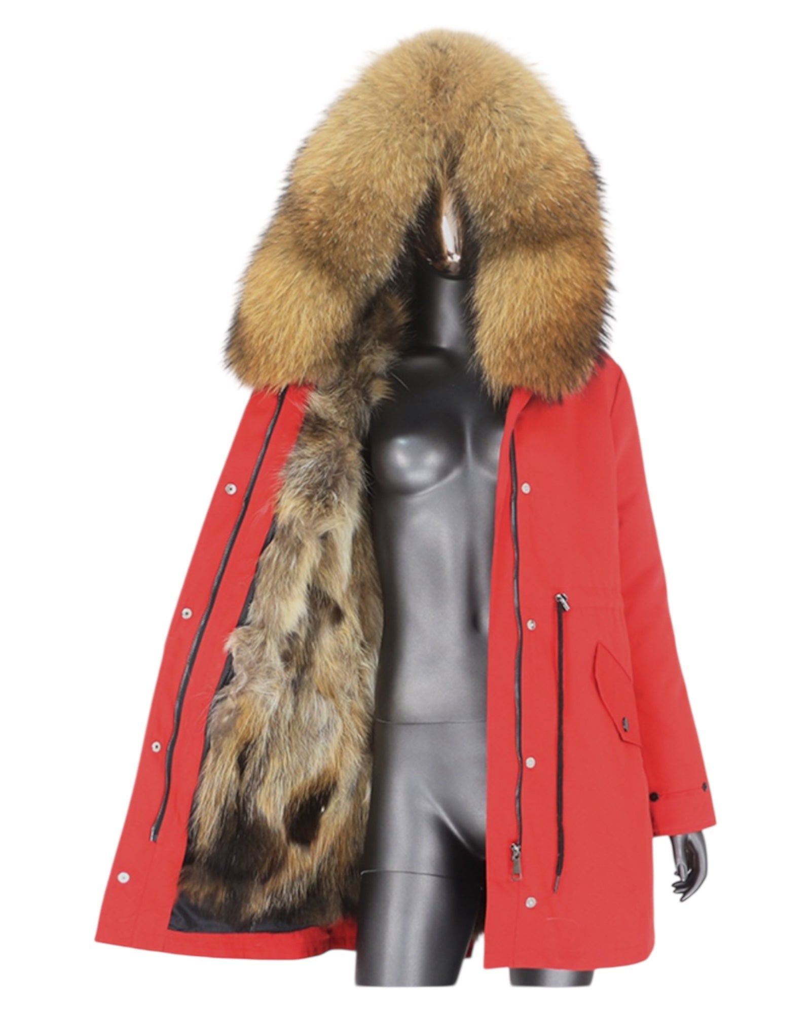 Luxury Parka in rot