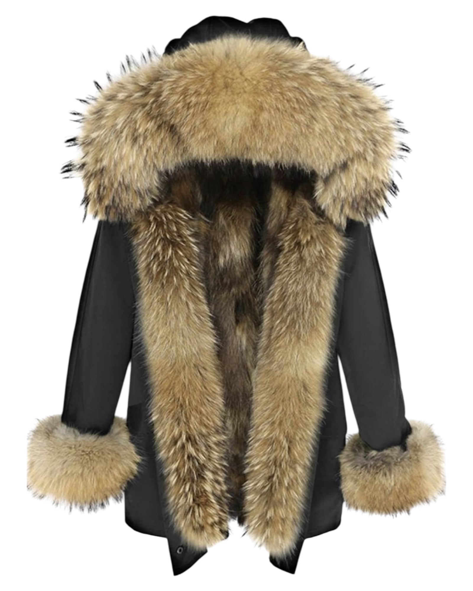 Premium Parka in schwarz
