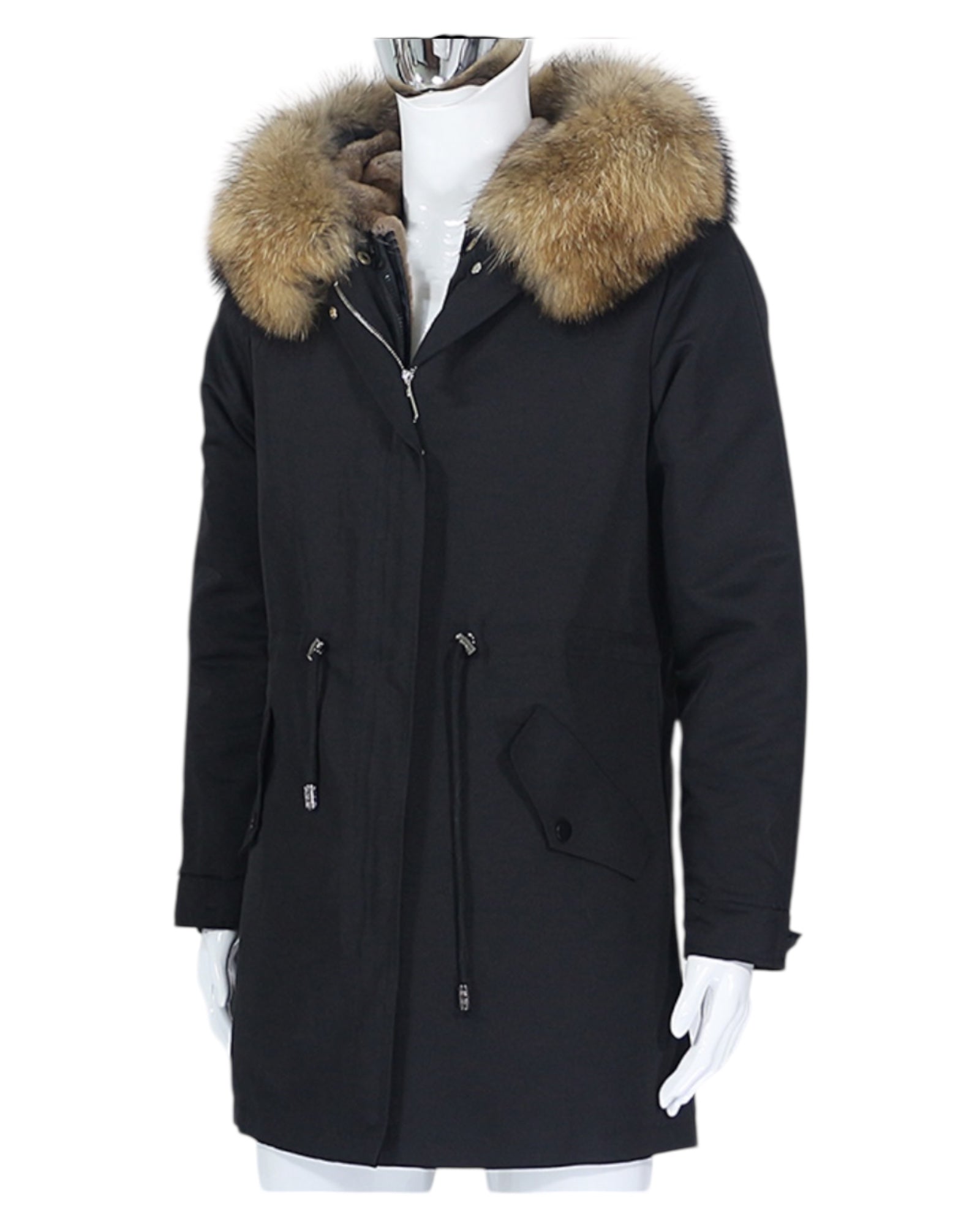 Luxury Parka Herren in schwarz