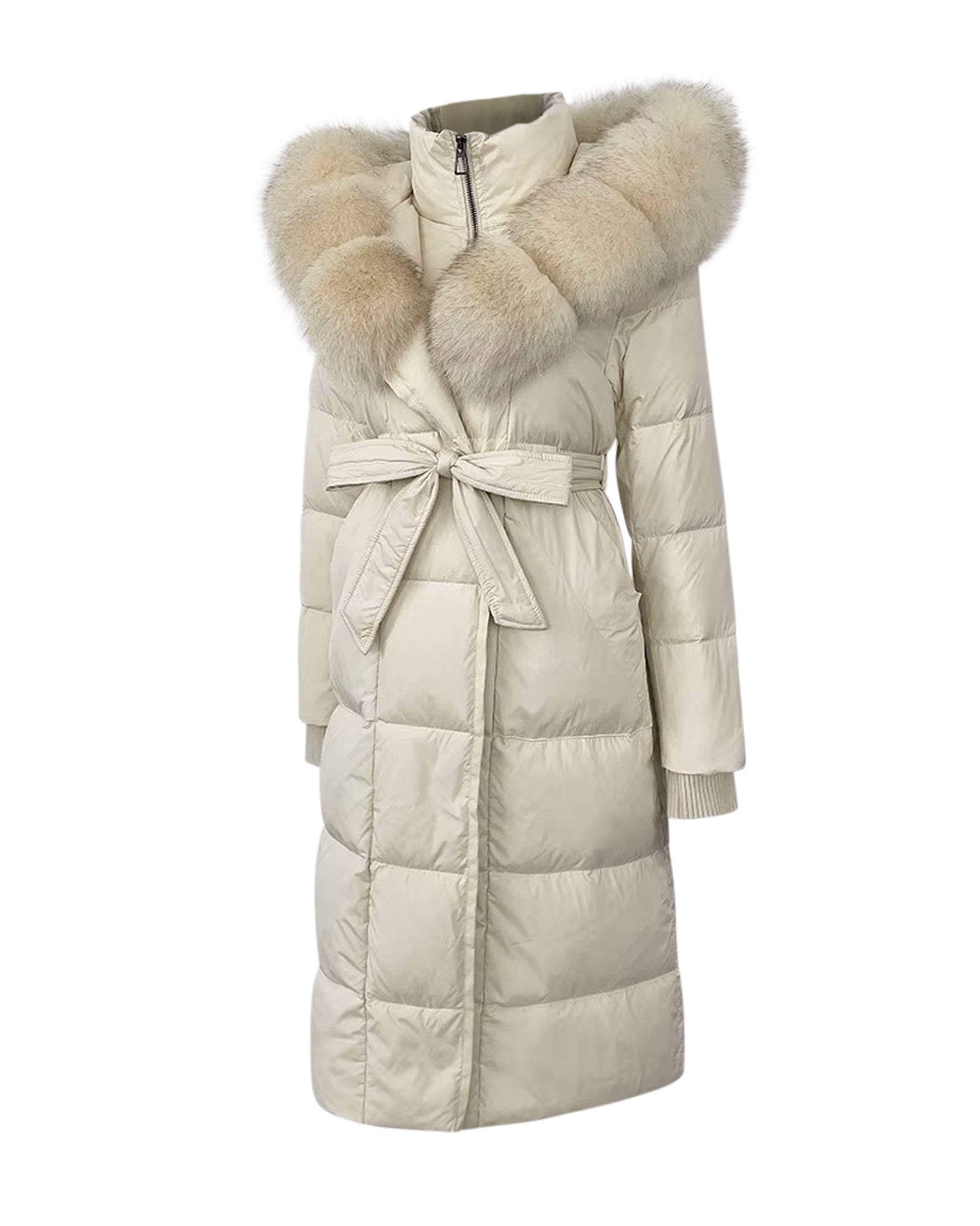 Daunenmantel 'Caro' creme